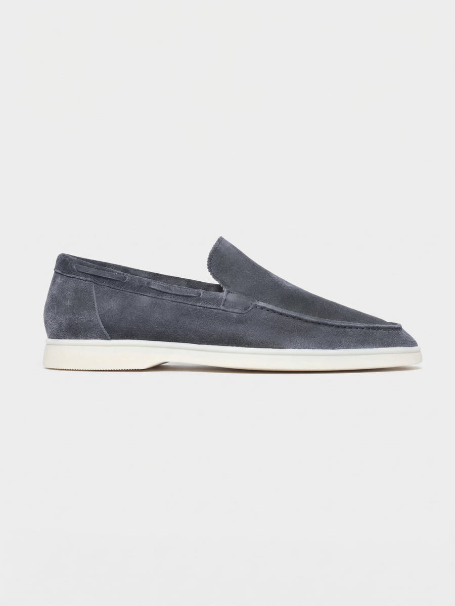 Steel Blue Amalfi Loafers — view 1