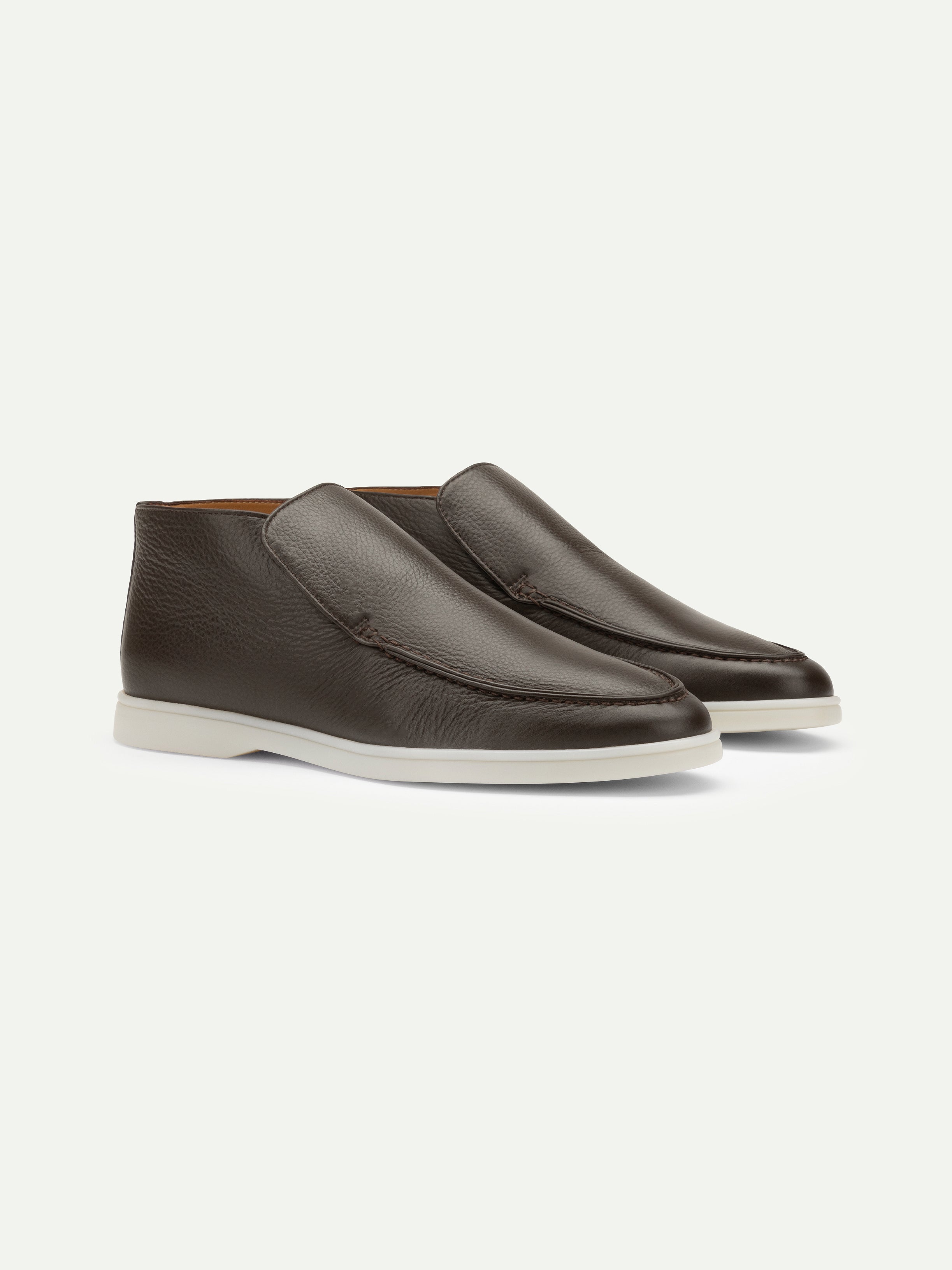 Brown Grain Milano Loafer — view 1