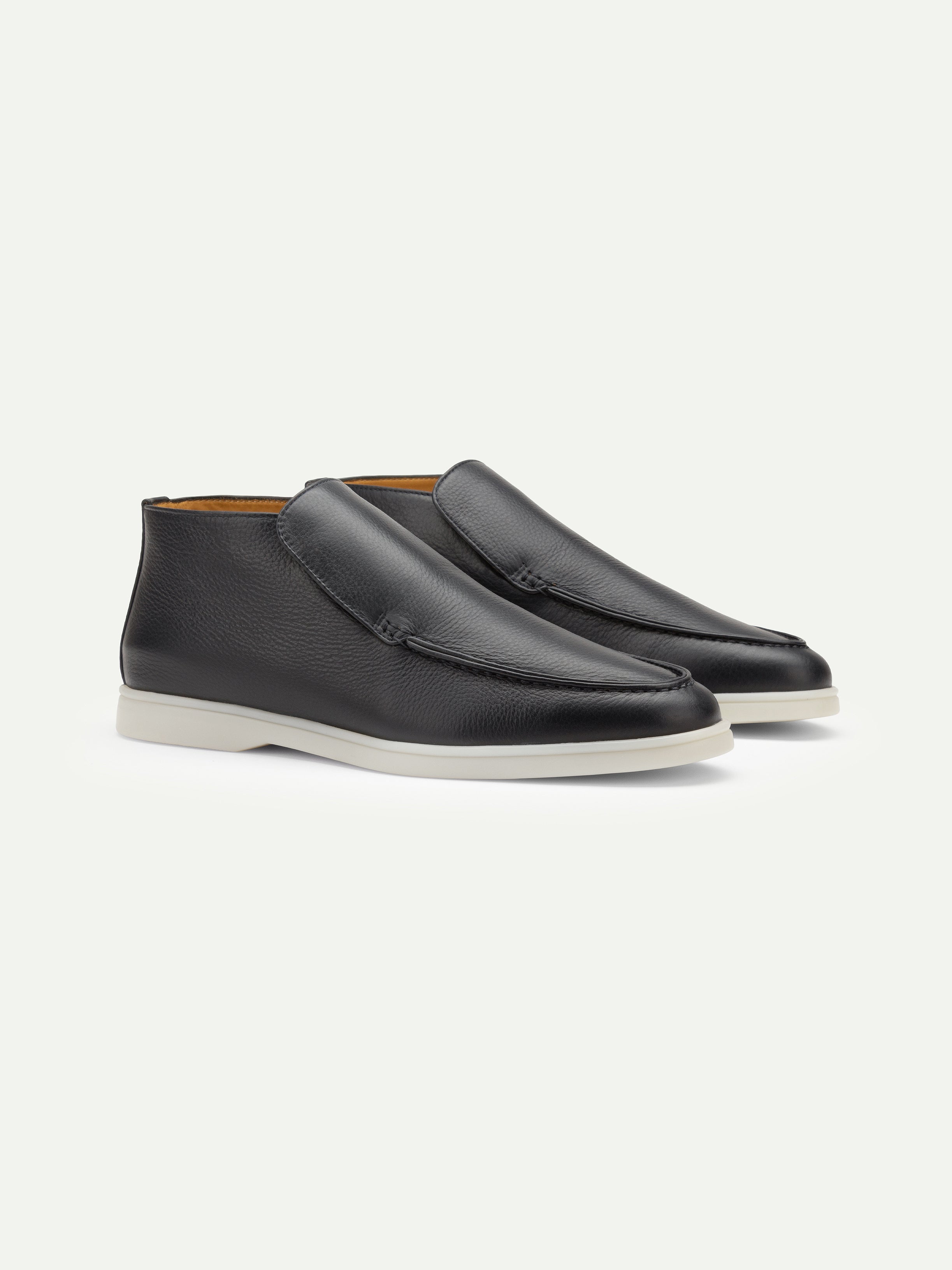 Navy Grain Milano Loafer — view 1