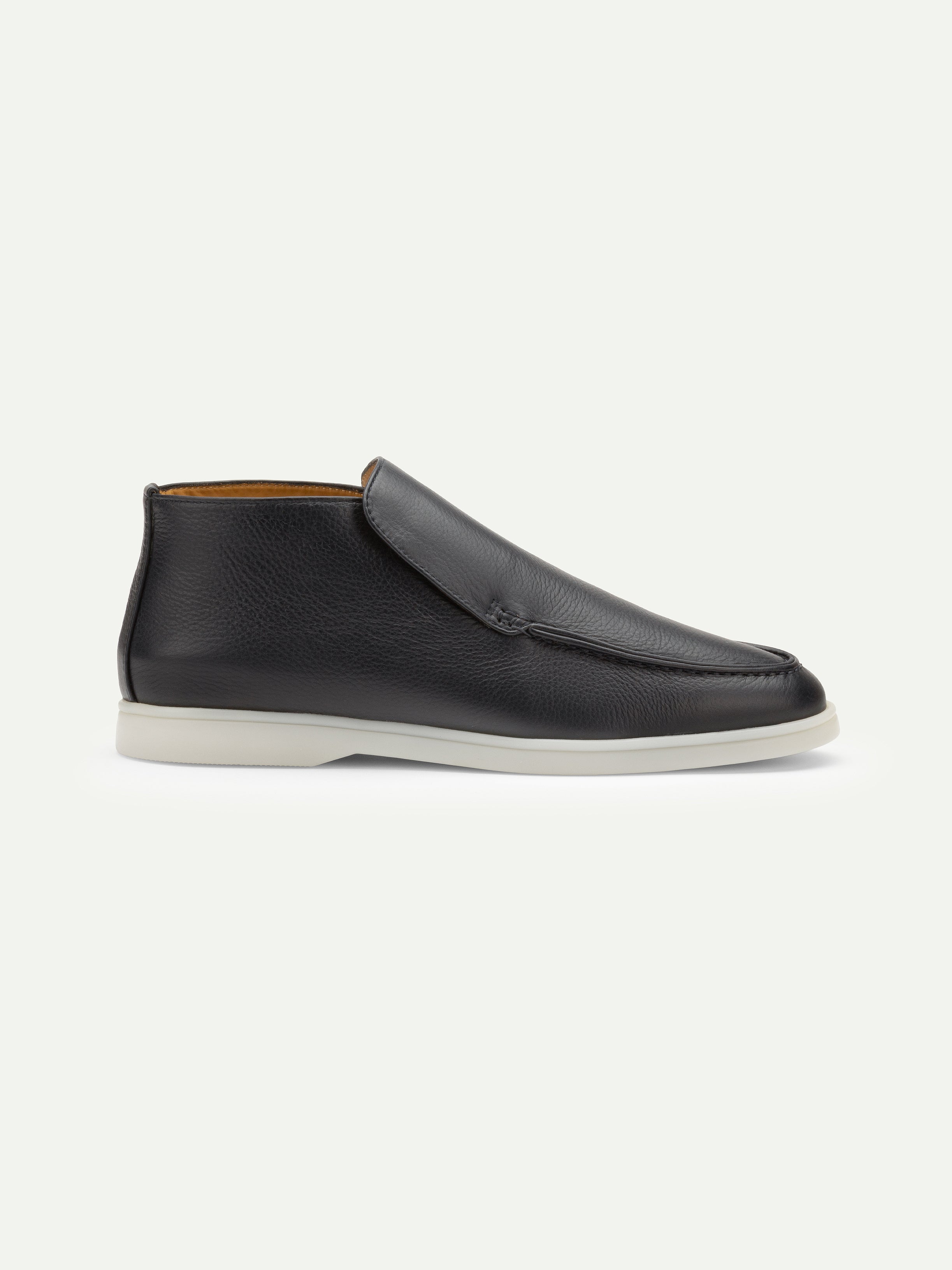 Navy Grain City Loafer