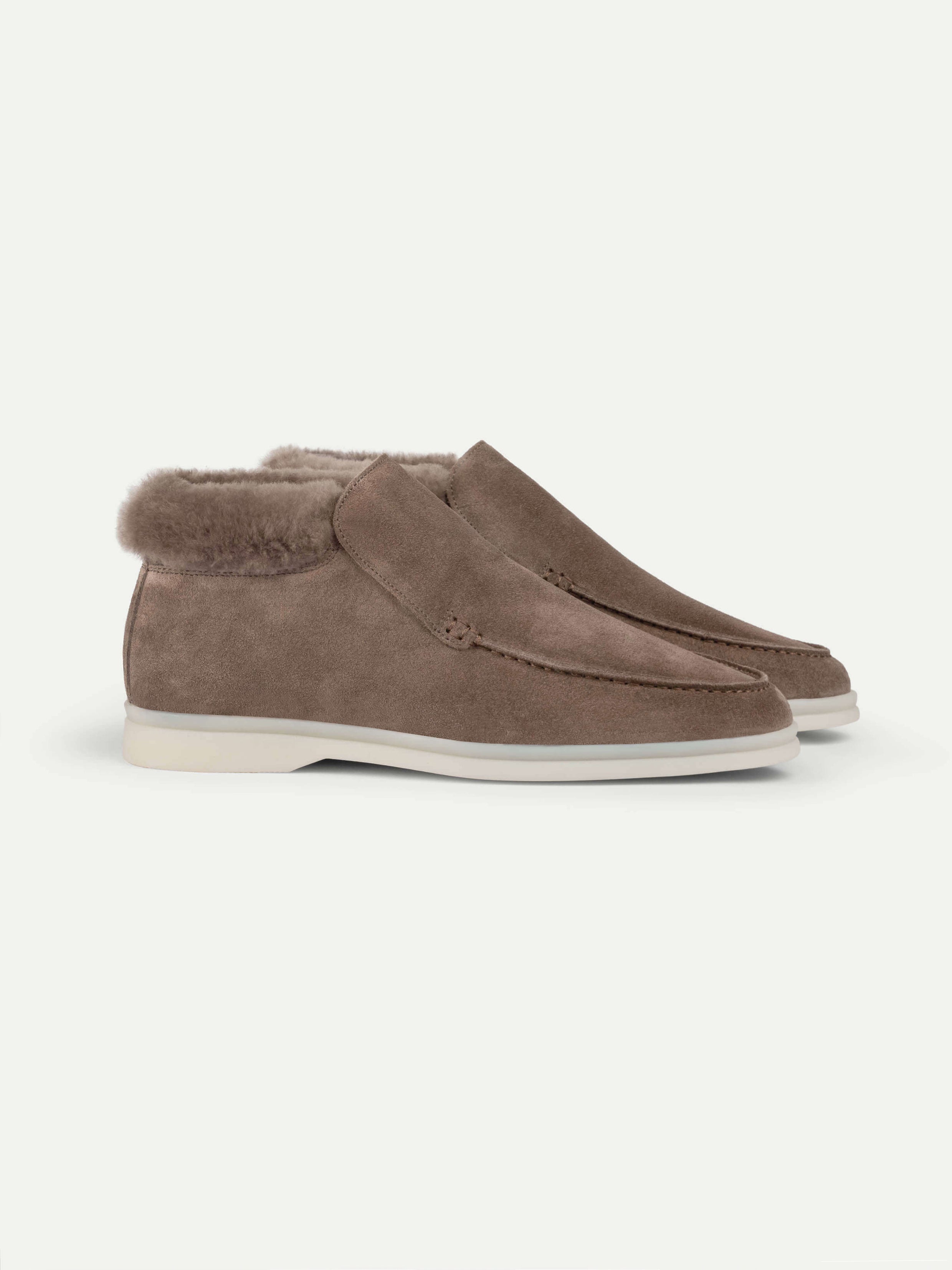 Lady Ash Grey Milano Loafer Fur — view 1