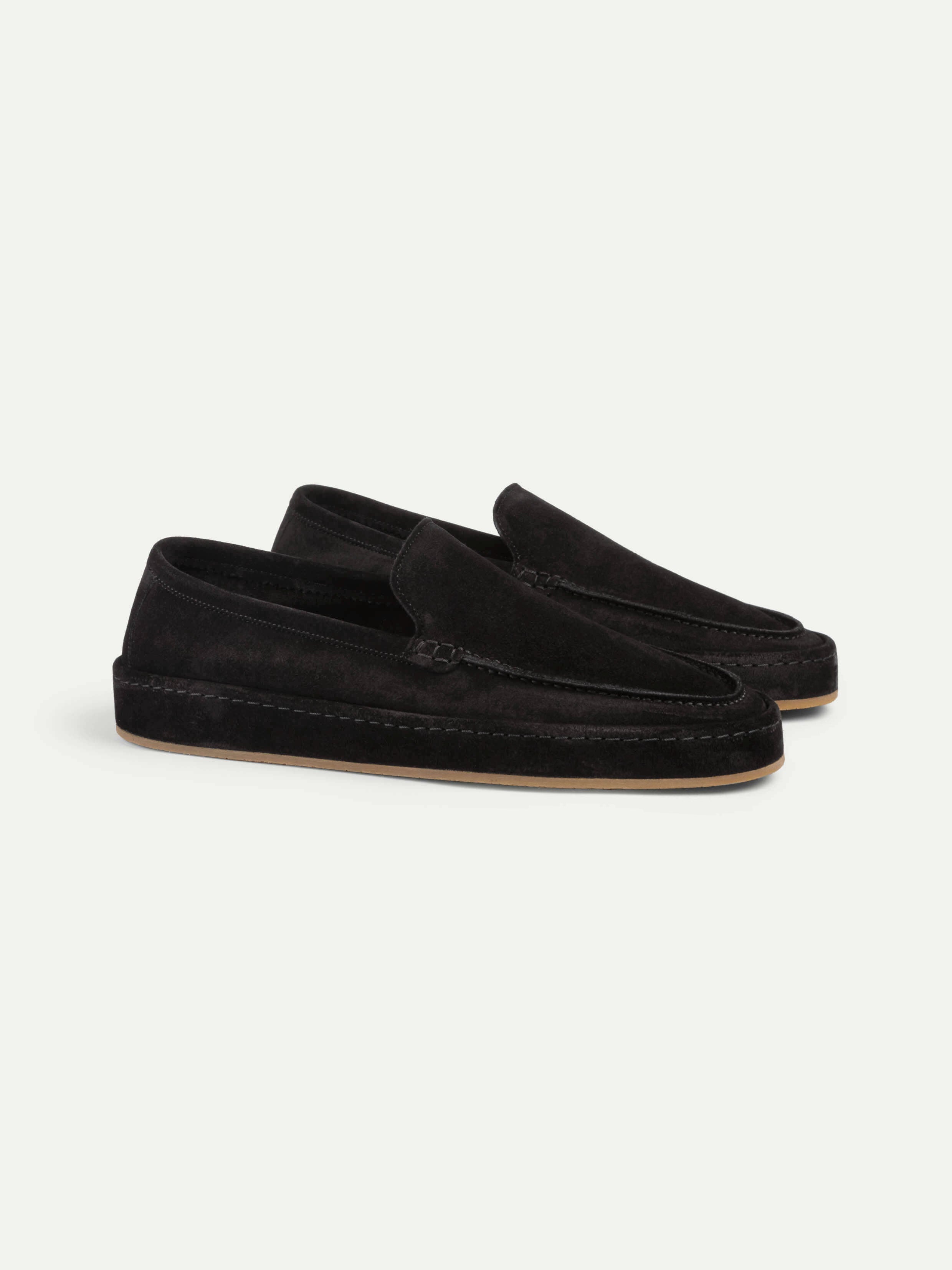 Black Capri Loafer Fur — view 1