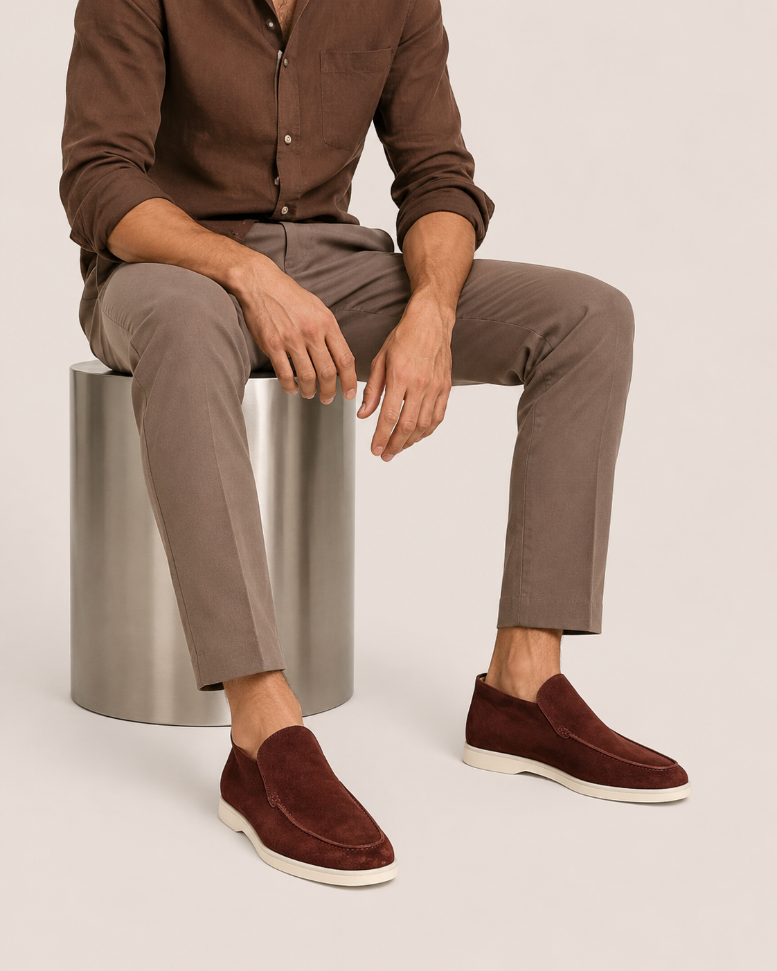Moreno Suede City Loafer Cognac