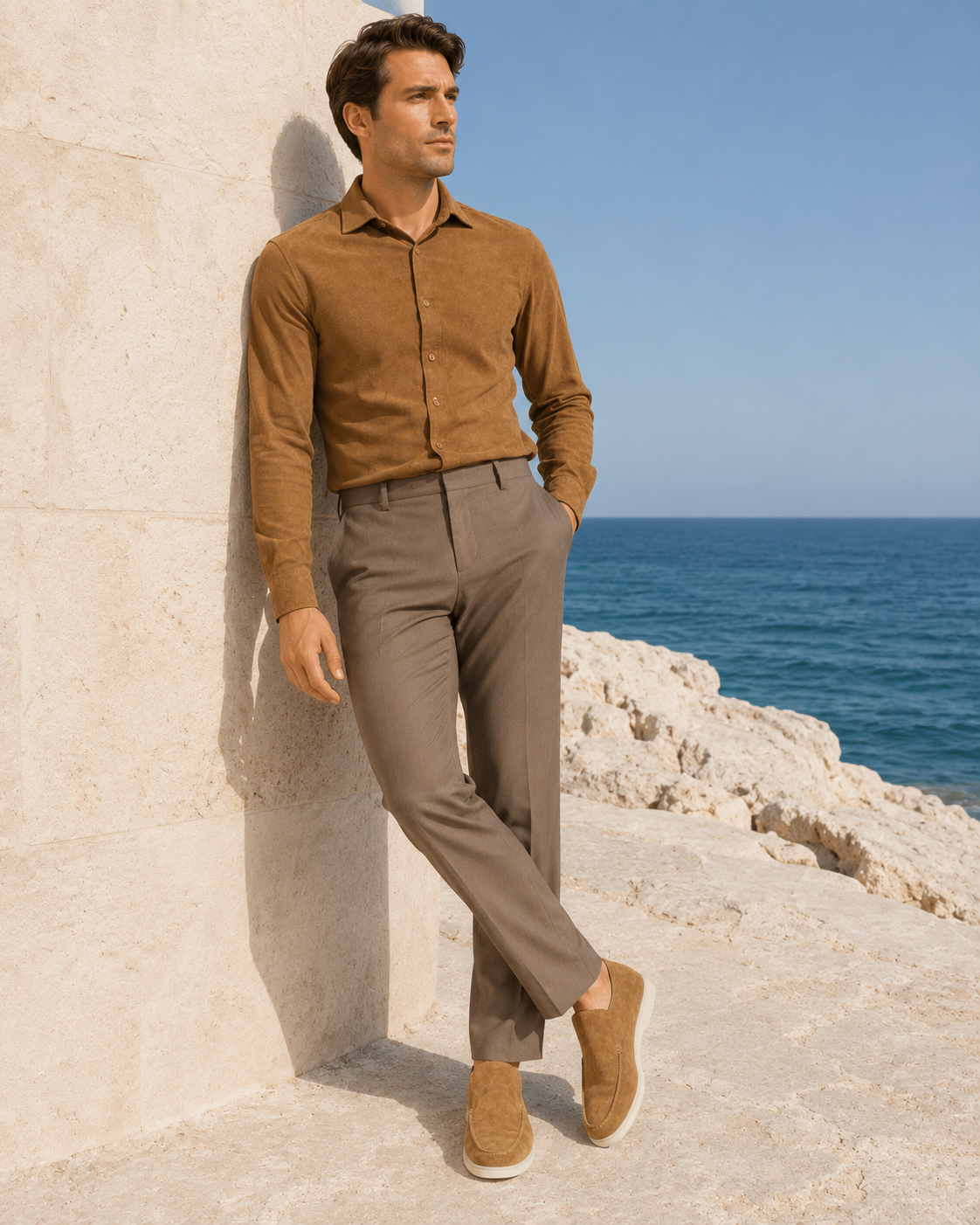 Moreno Suede City Loafer Camel