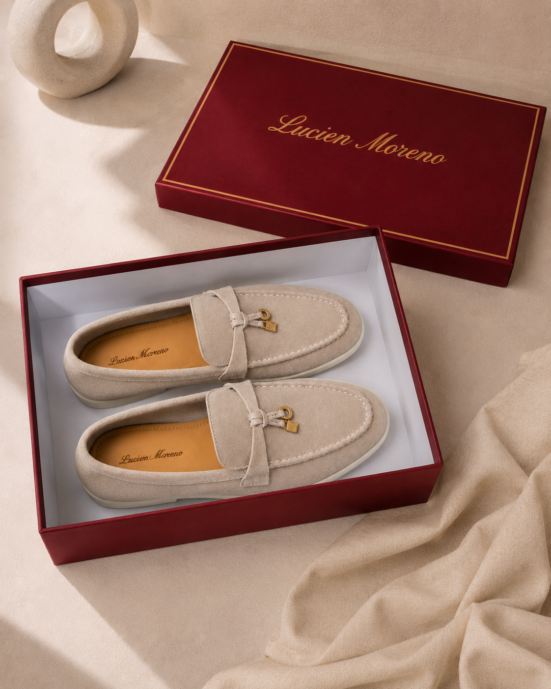 Lady Apricot Buckle Loafer