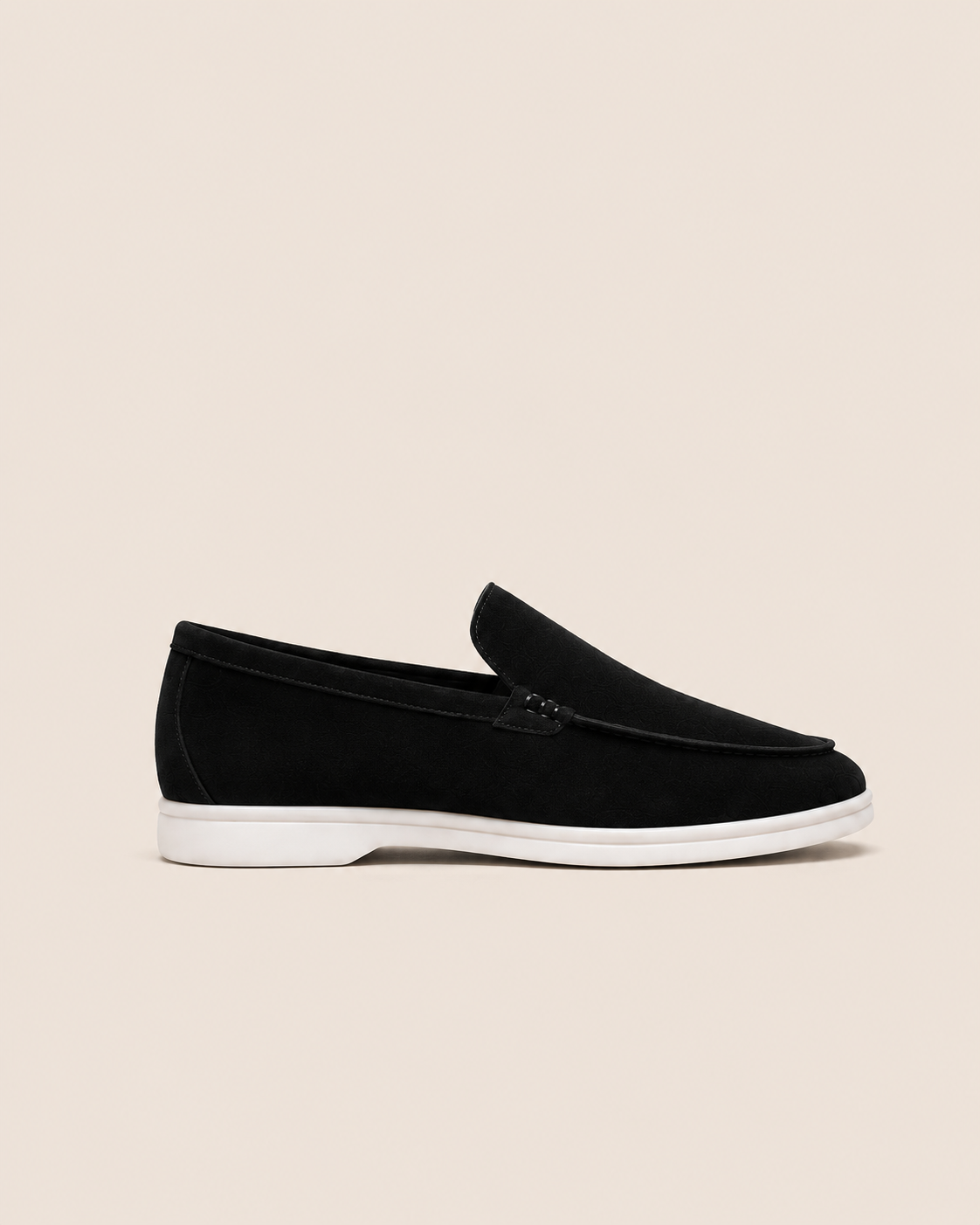 Lady Black Cowhide Sorrento Slip-Ons — view 1