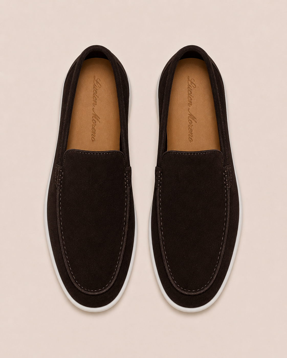 Lady Dark Brown Cowhide Slip-On Loafers