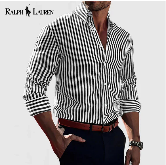 R.L ™ Striped Cotton Dress Shirt