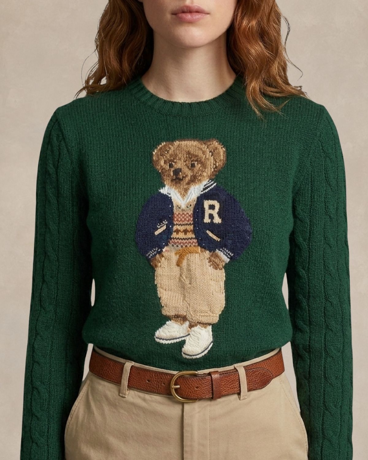 R.L Sweater | Polo Bear Varsity Letterman