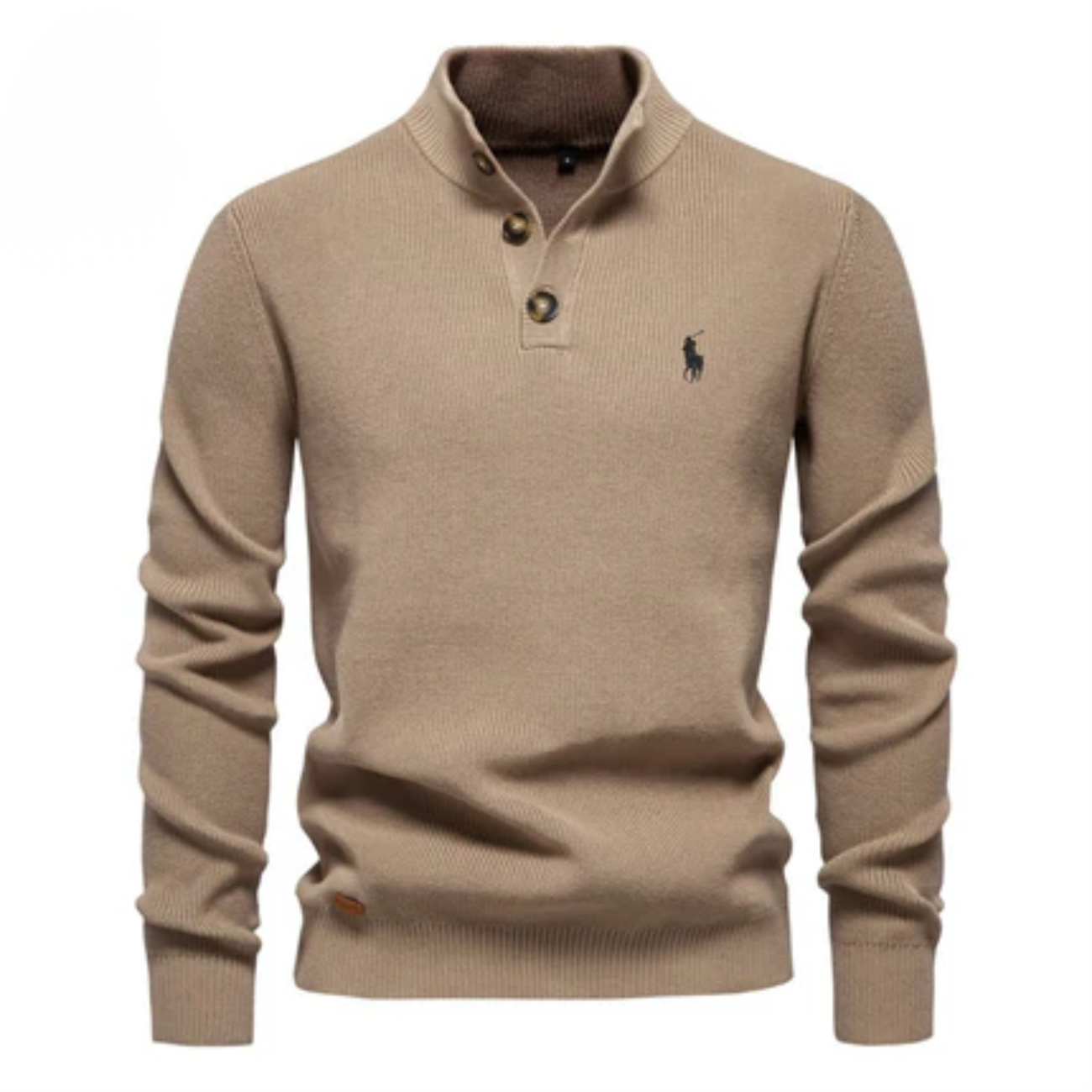 R.L Premium Knit Henley Sweater || Clearance Sale