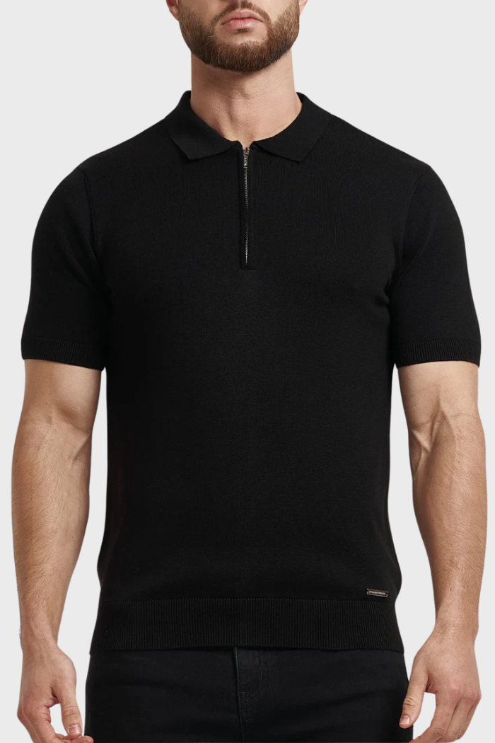 Pima Forth poloshirt met rits
