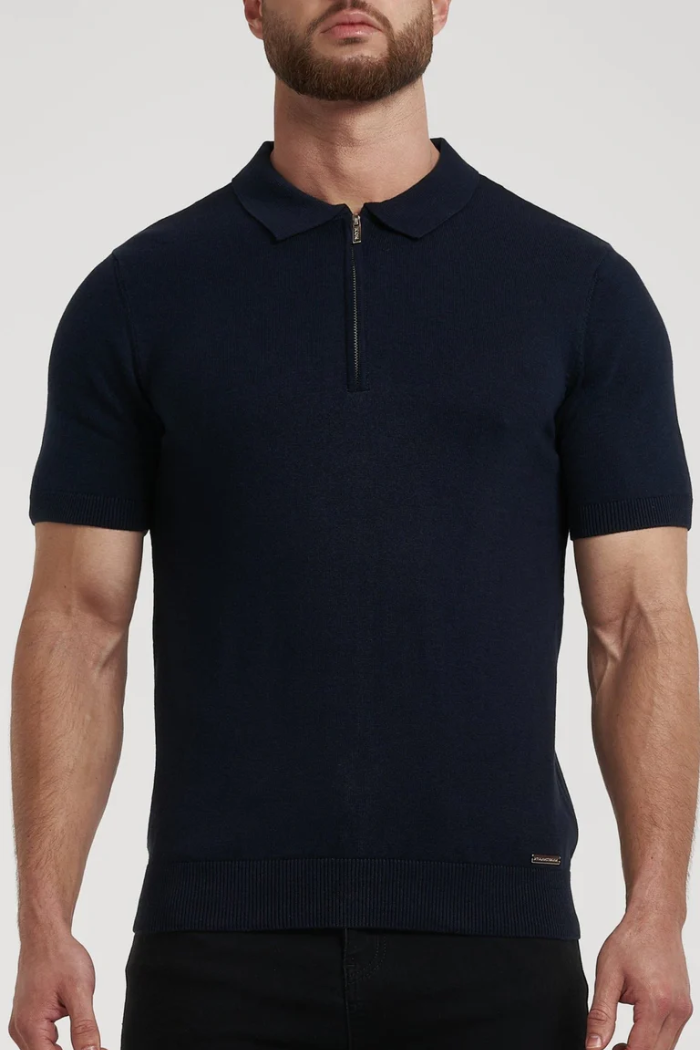 Pima Forth Zip Polo Shirt