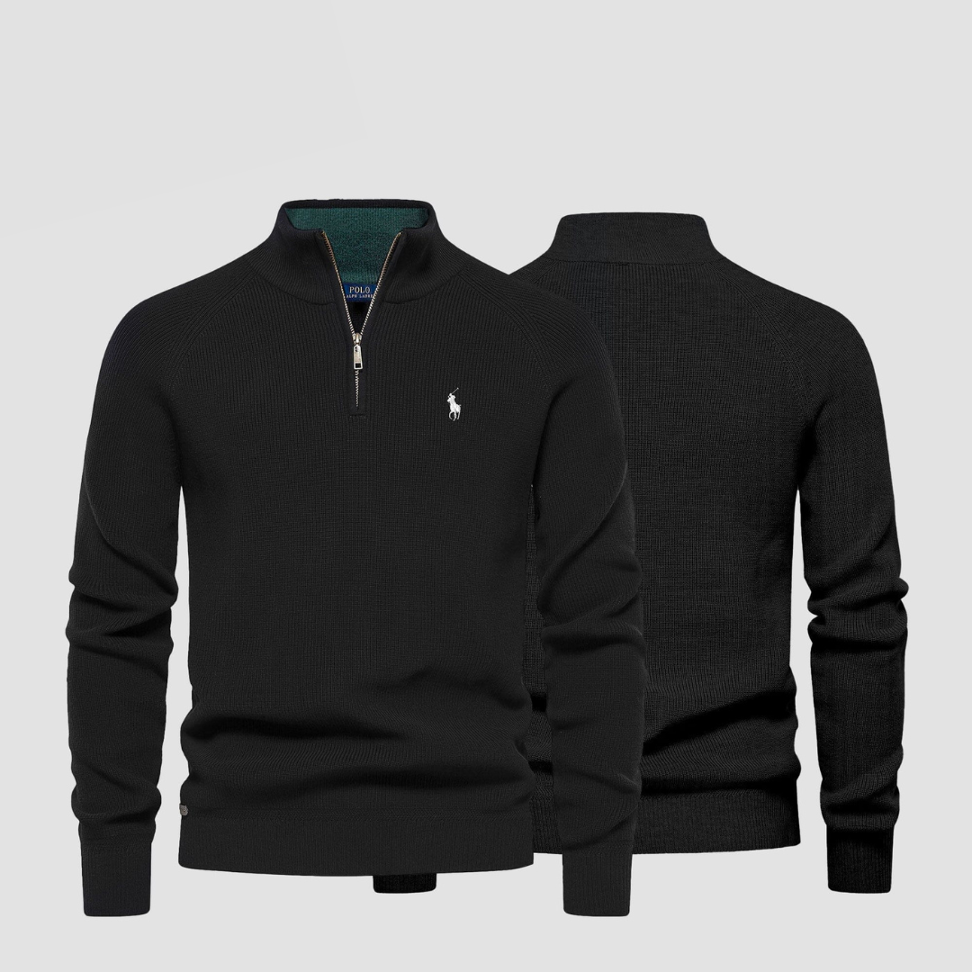 R.L Men's Zip Neck Sweater (Clearance)