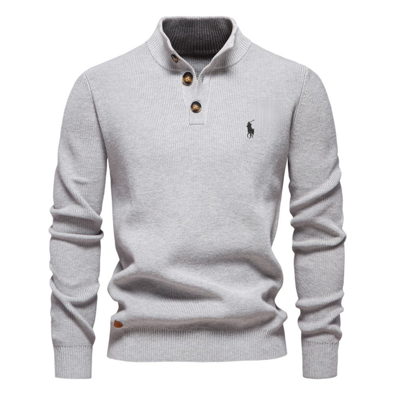 R.L Premium Knit Henley Sweater || Clearance Sale