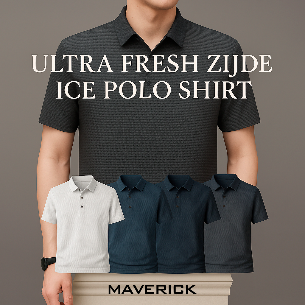 [BUY 1, GET 2] – Ultra Fresh Silk Ice Polo Shirt + FREE Watch