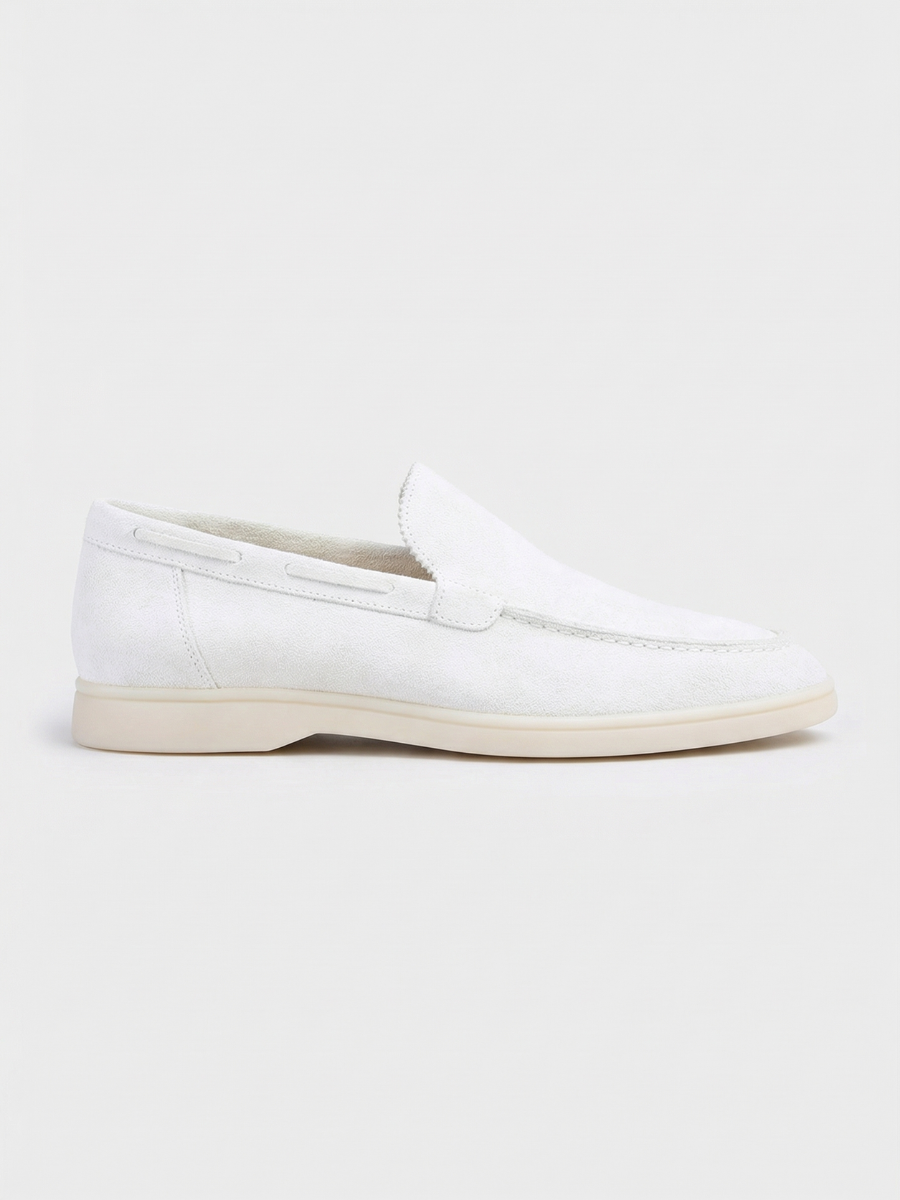 White Amalfi Loafers — view 1