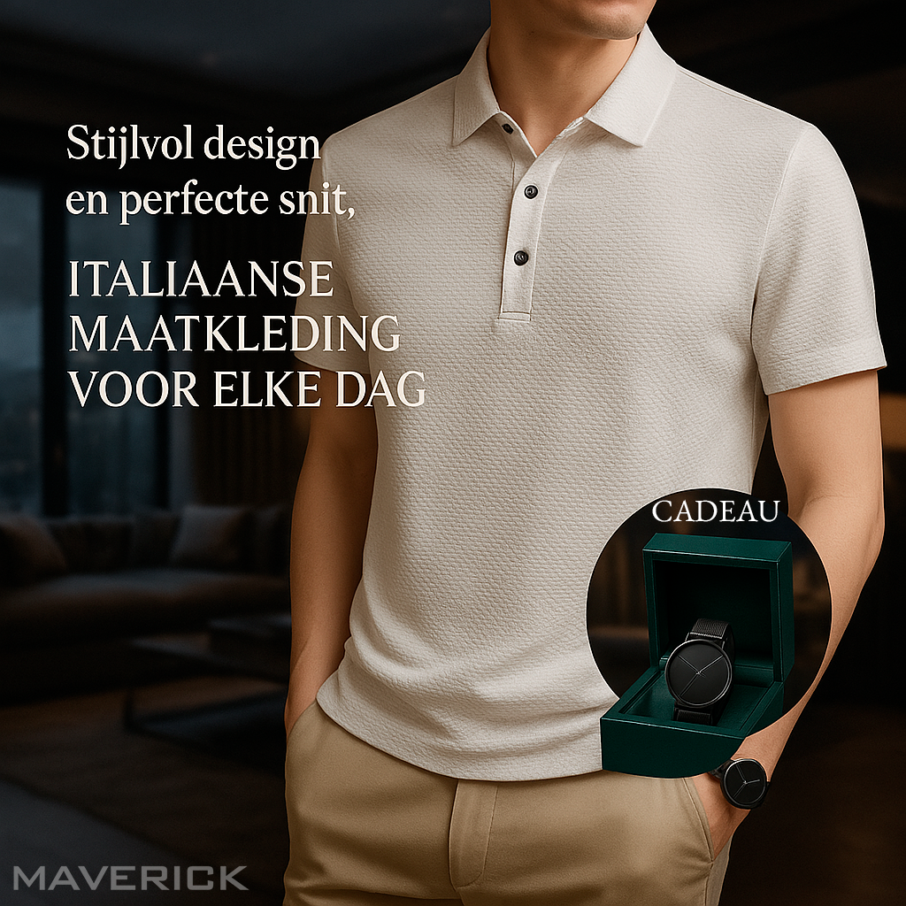 [BUY 1, GET 2] – Ultra Fresh Silk Ice Polo Shirt + FREE Watch