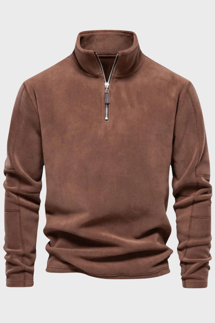 Forth Suède Half-Zip Jas