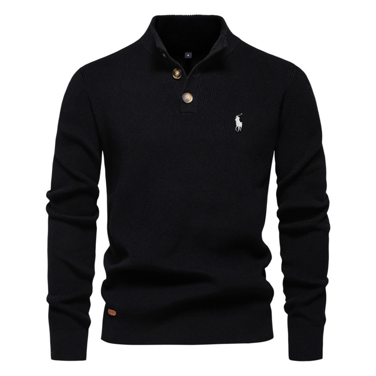 R.L Premium Knit Henley Sweater || Clearance Sale
