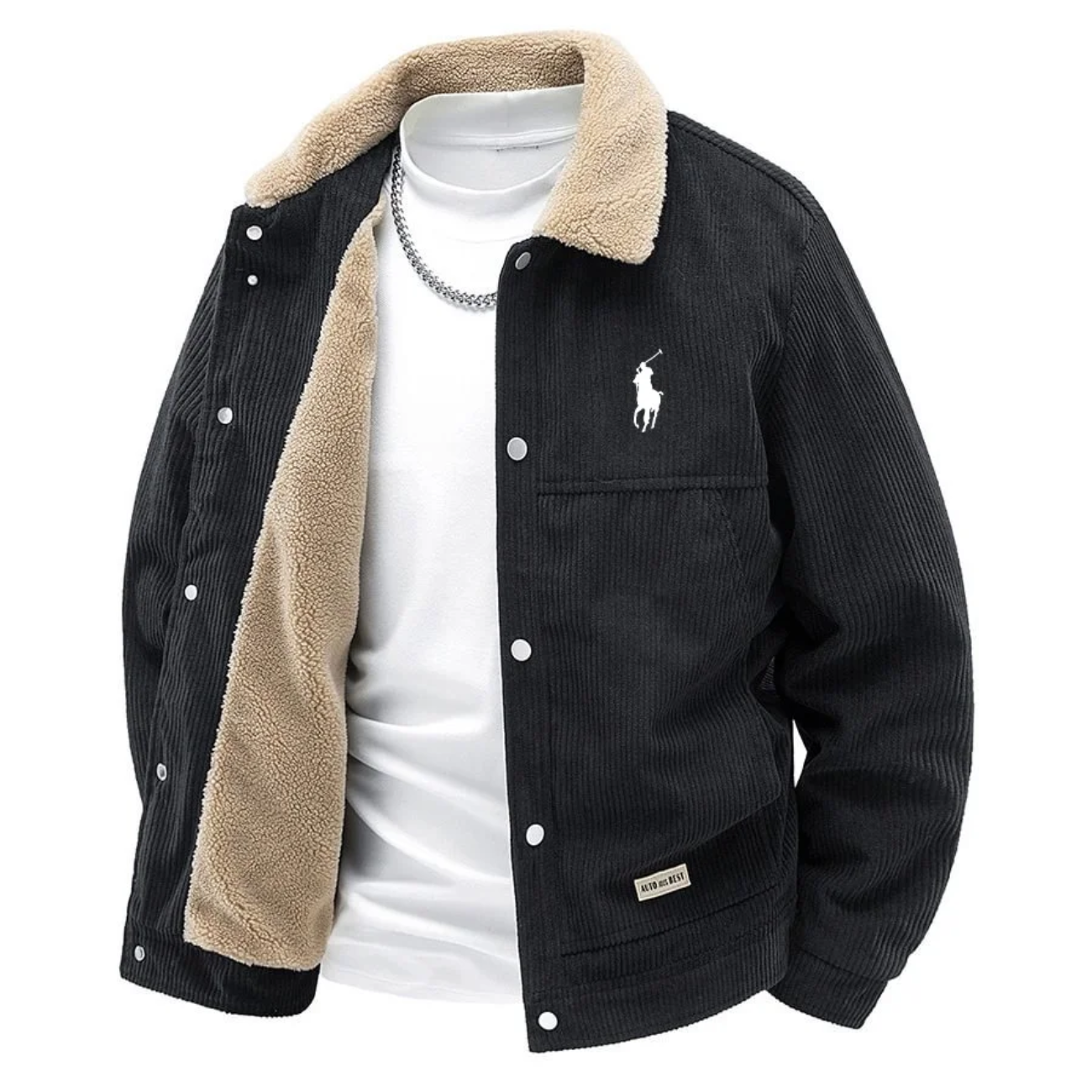 R.L Premium Corduroy Sherpa Lined Jacket - Clearance Sale