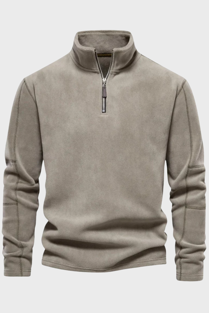 Forth Suède Half-Zip Jas