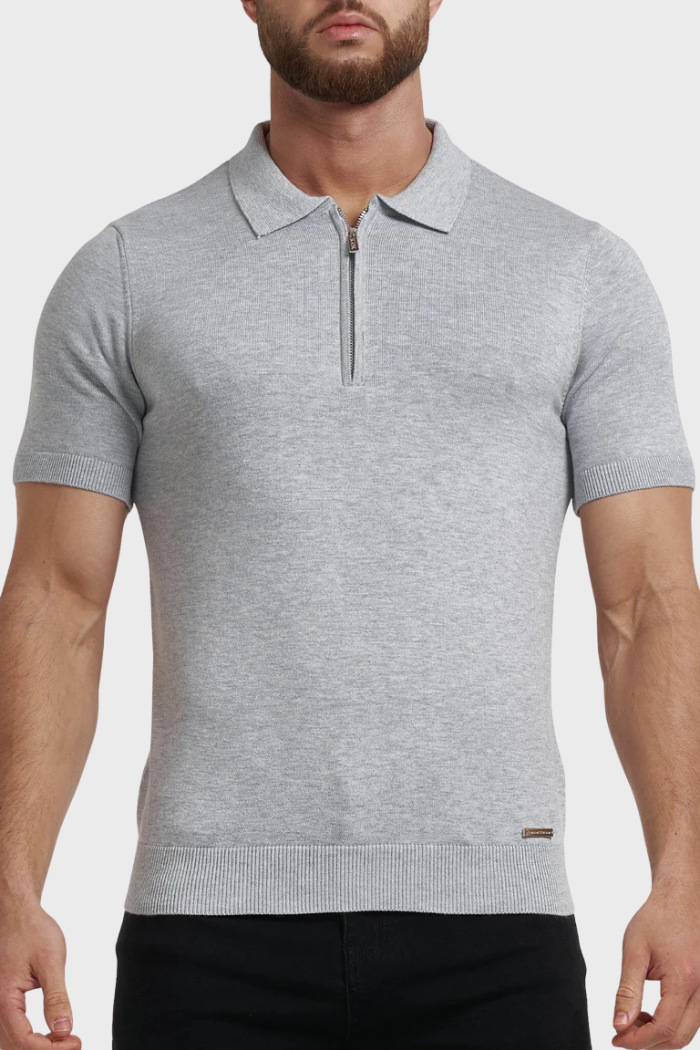 Pima Forth poloshirt met rits