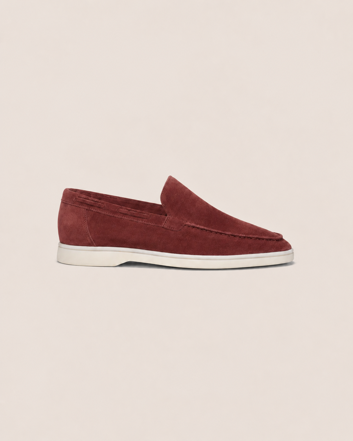 Moreno Suede Loafer Burgundy — view 1