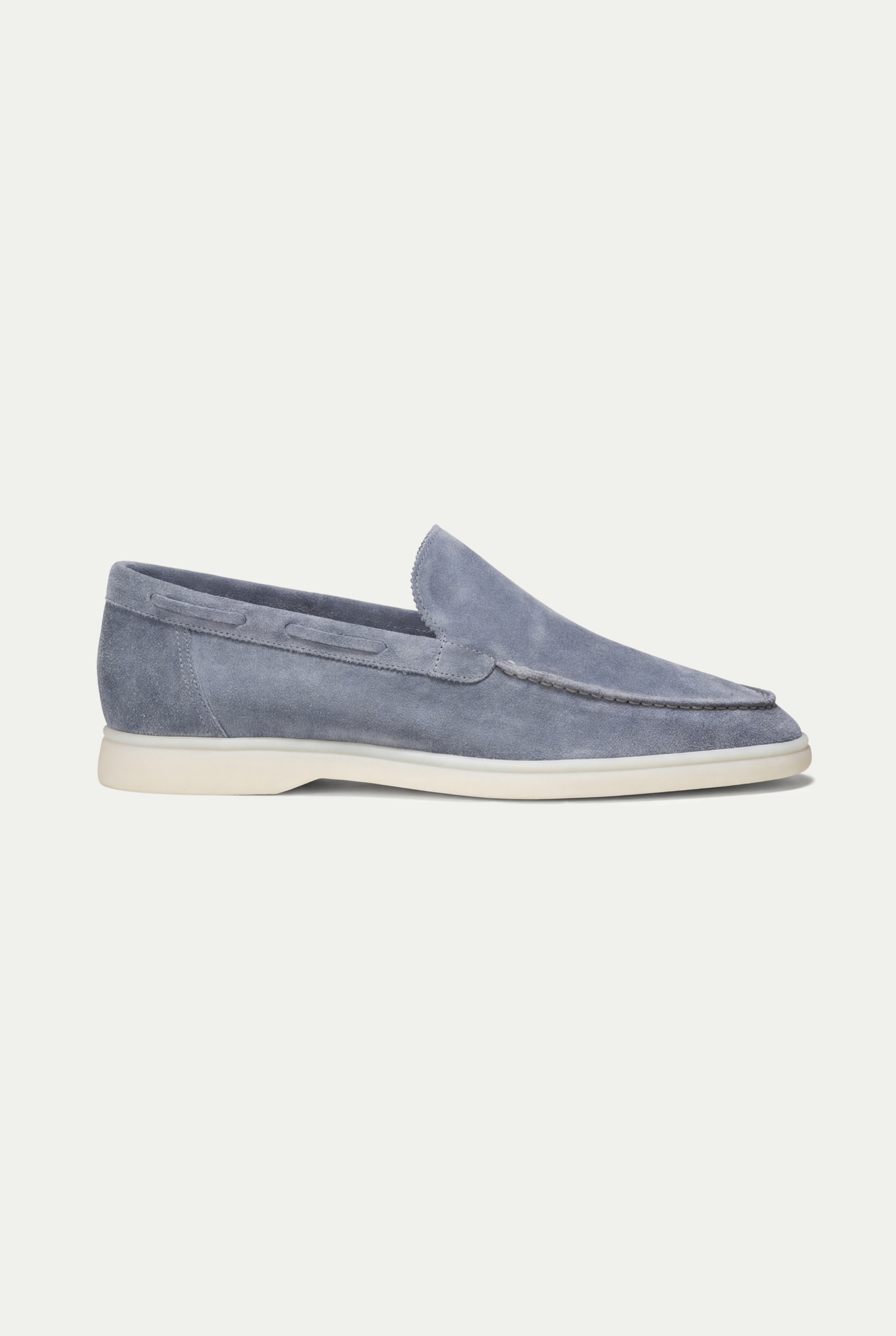 Moreno Classic Suede Loafer Baby Blue — view 1