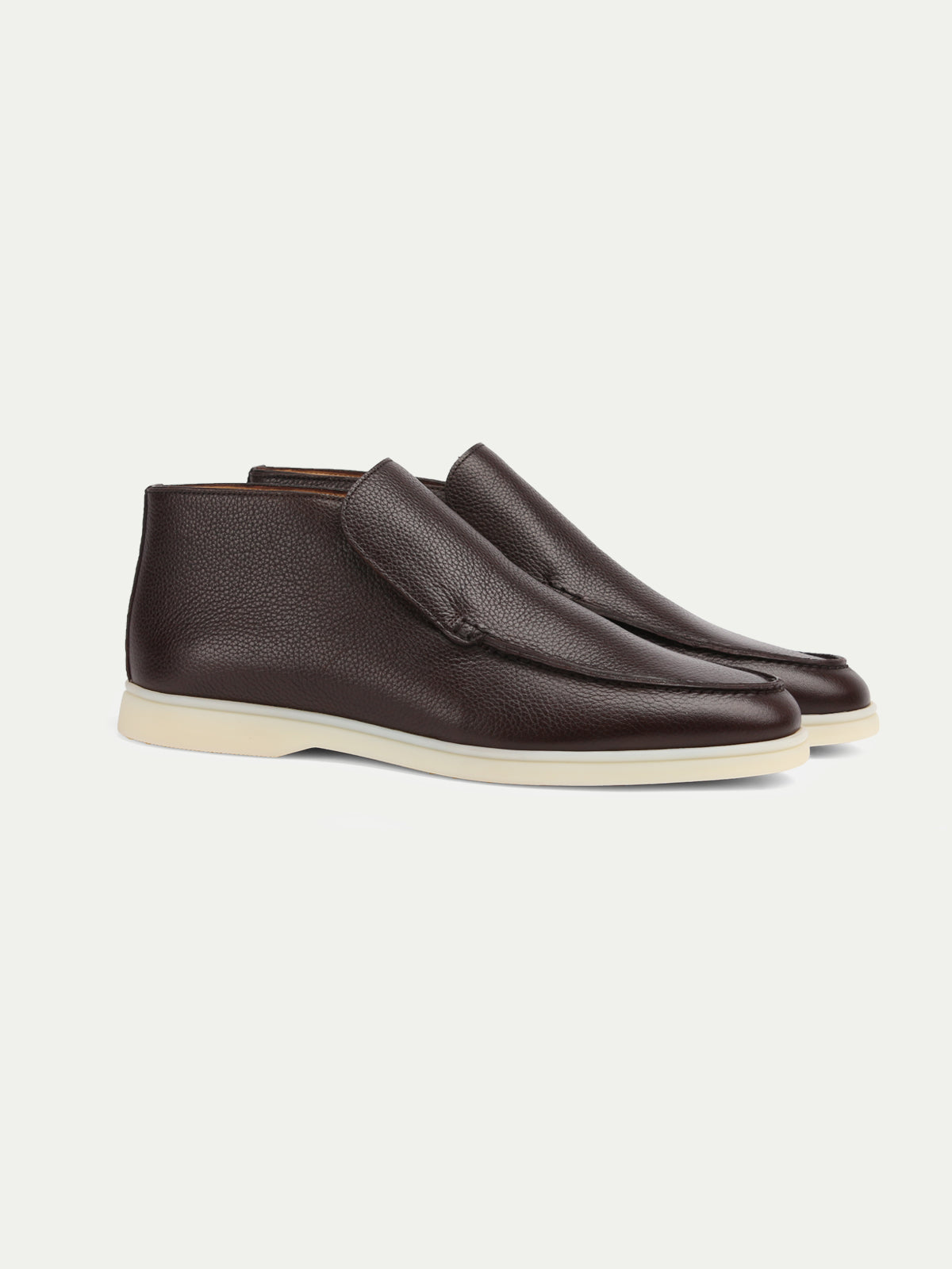 Dark Brown Grain Milano Loafer — view 1