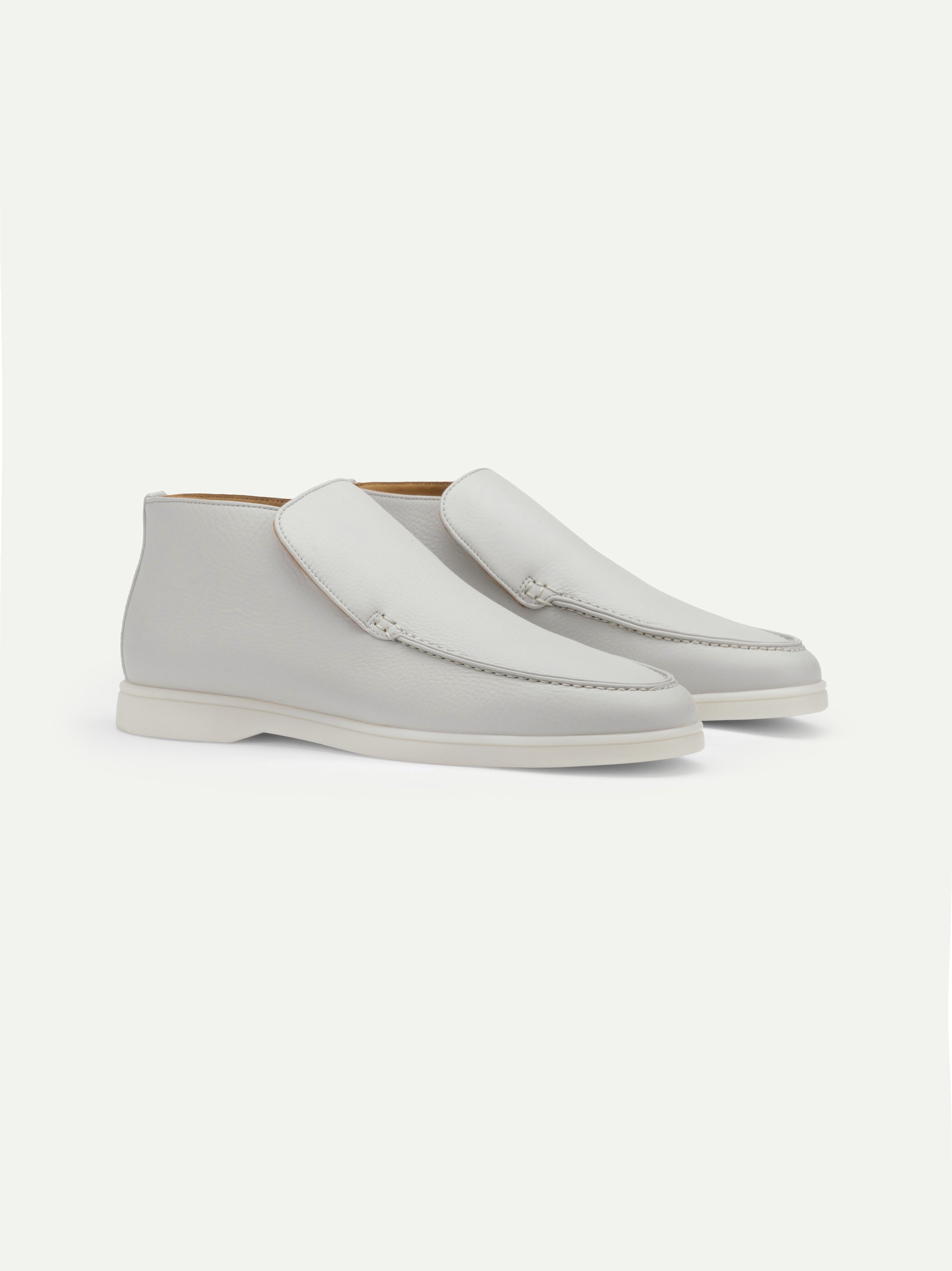 Classic Grey Grain Milano Loafer — view 1