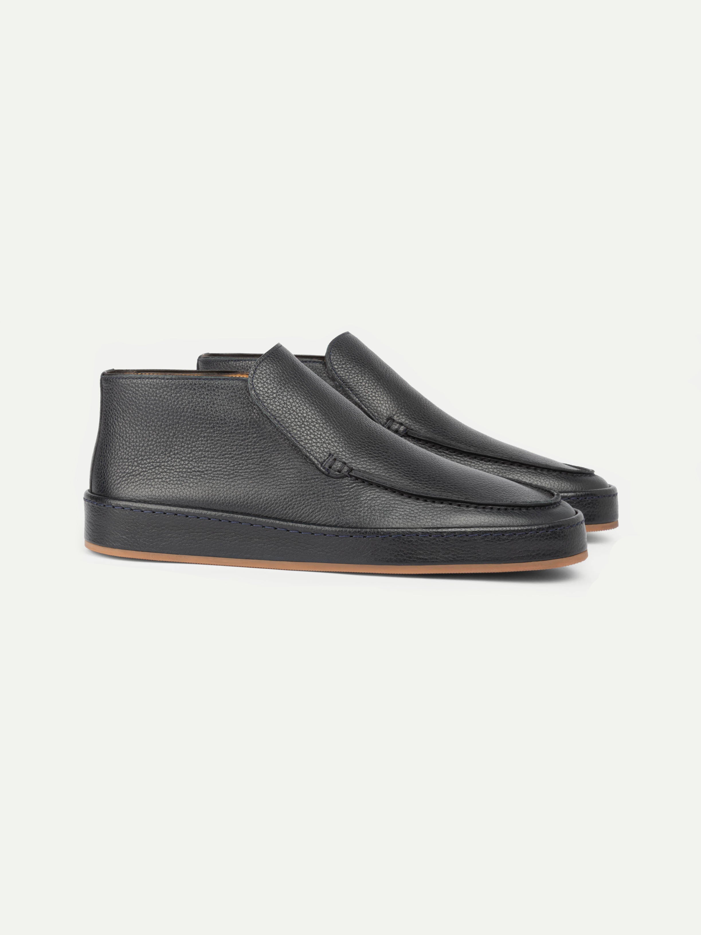 Navy Grain Sorrento Loafer — view 1