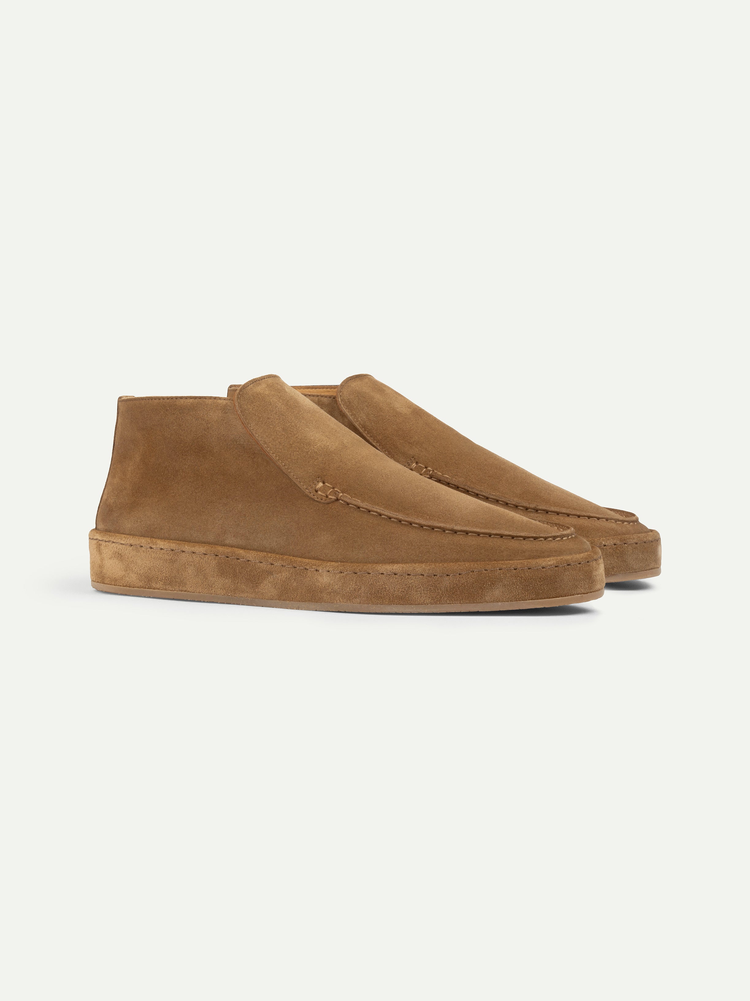 Beige Sorrento Loafer with Fur — view 1