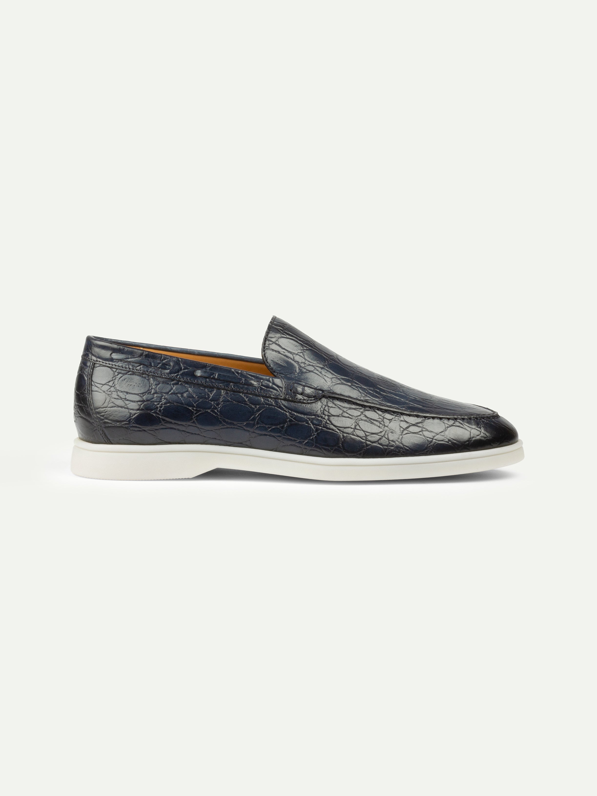 Navy Yacht Loafers