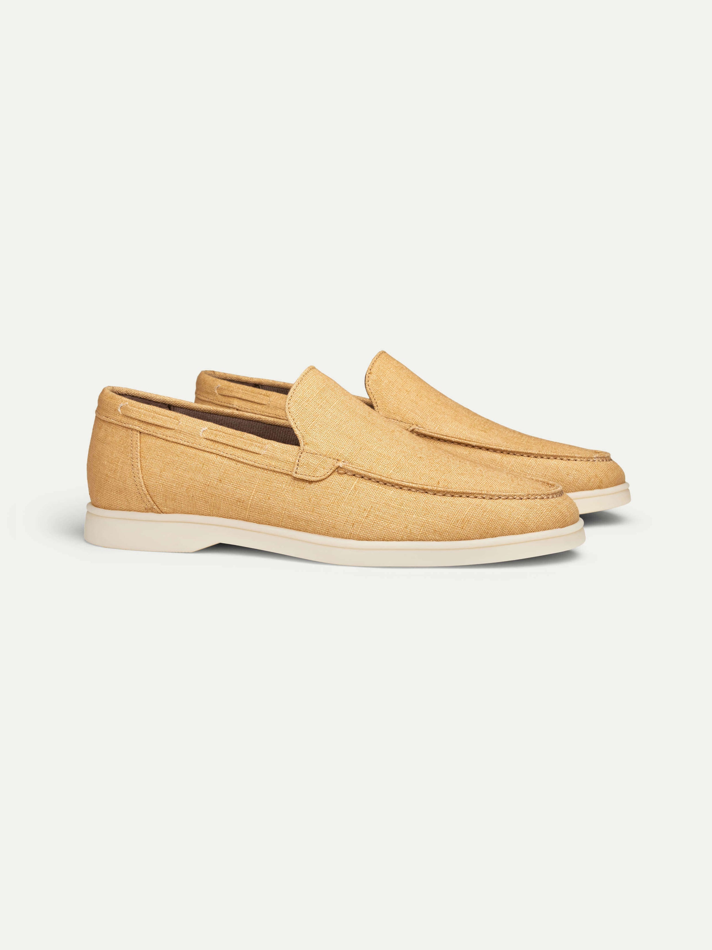 Honey Linen Amalfi Loafers — view 1