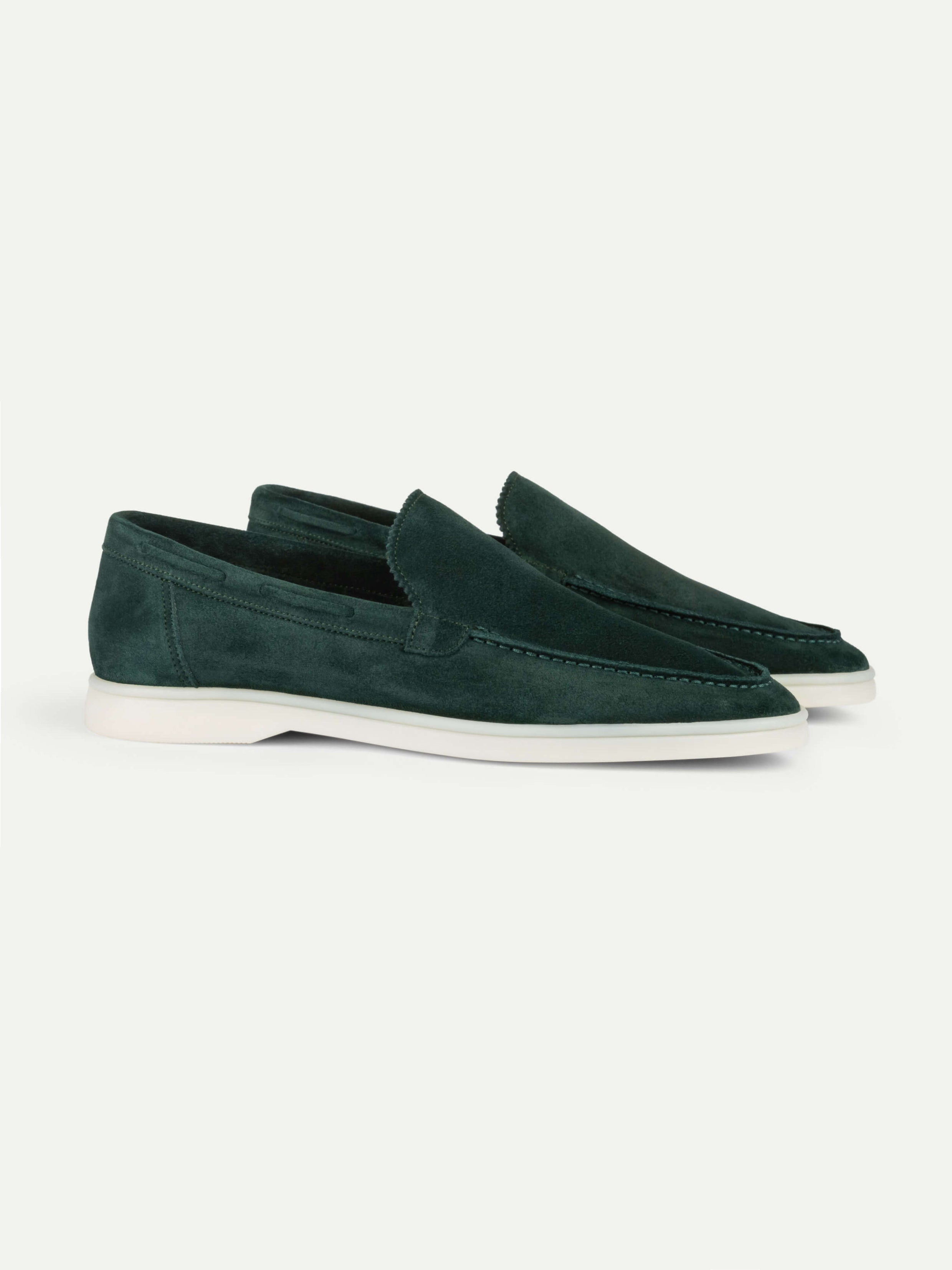 Forest Green Amalfi Loafers — view 1