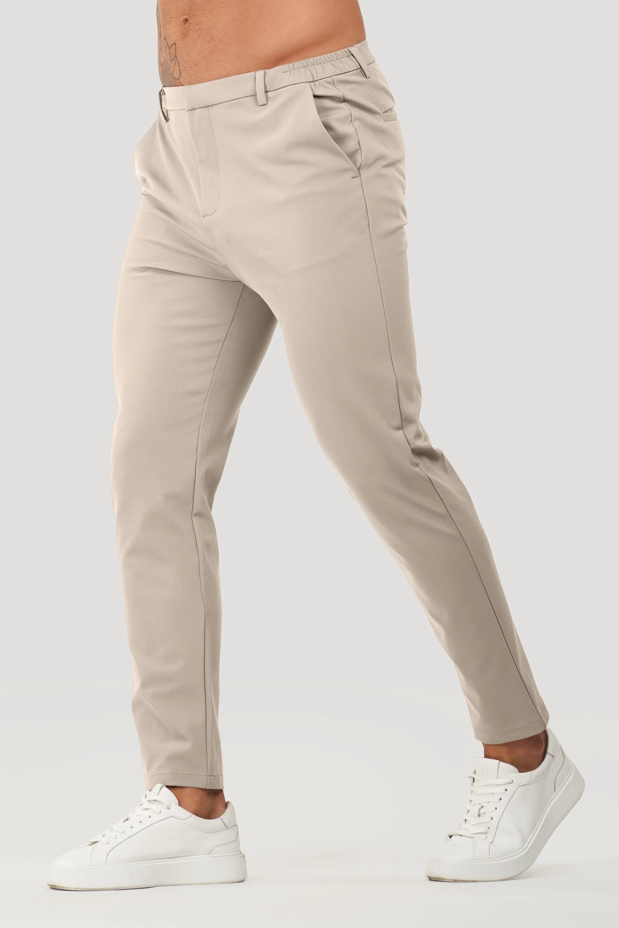Heren Tailoring Broek Tech Forth Beige