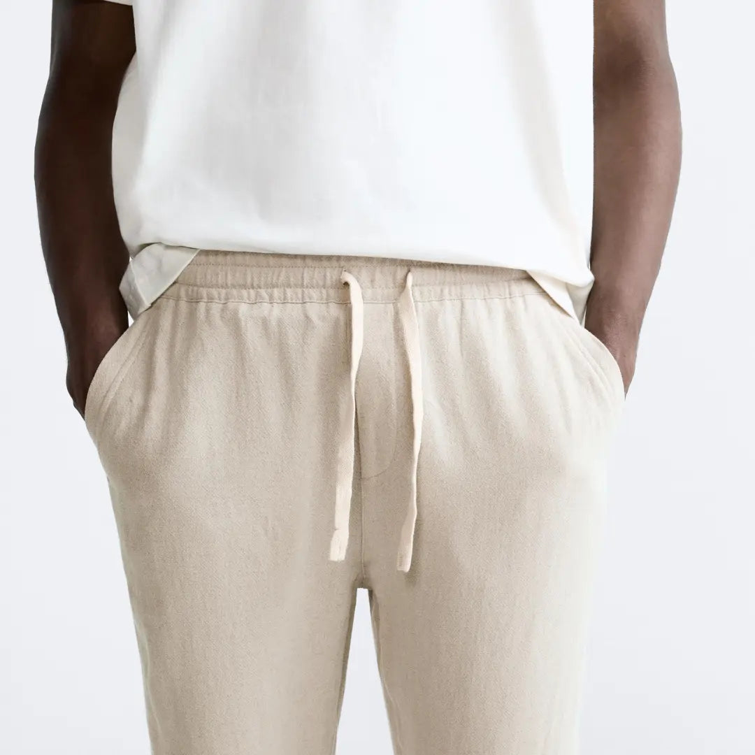 Heren Forth Jogger linnen broek