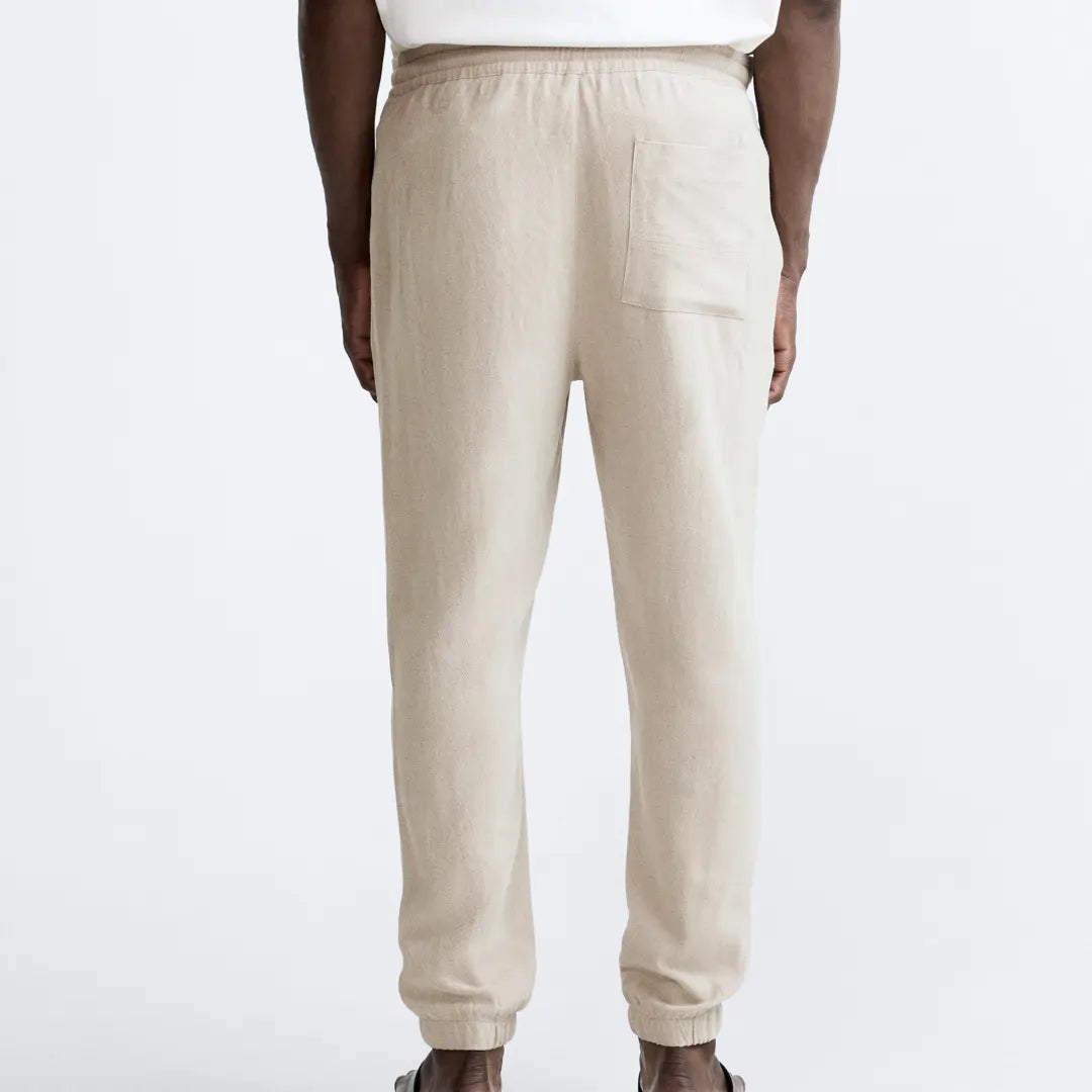 Heren Forth Jogger linnen broek