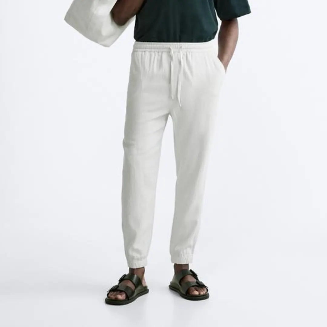 Heren Forth Jogger linnen broek