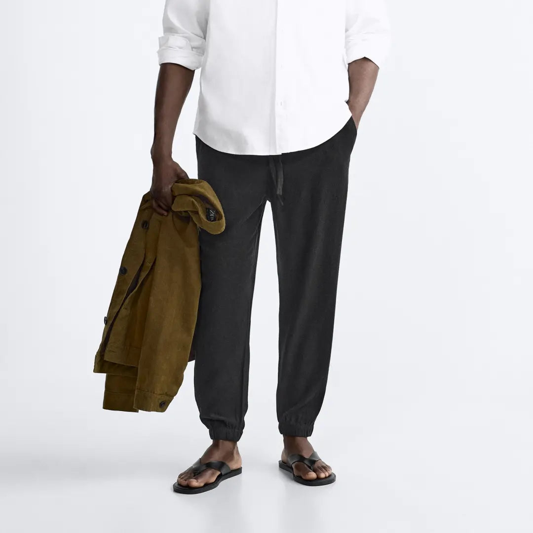 Heren Forth Jogger linnen broek