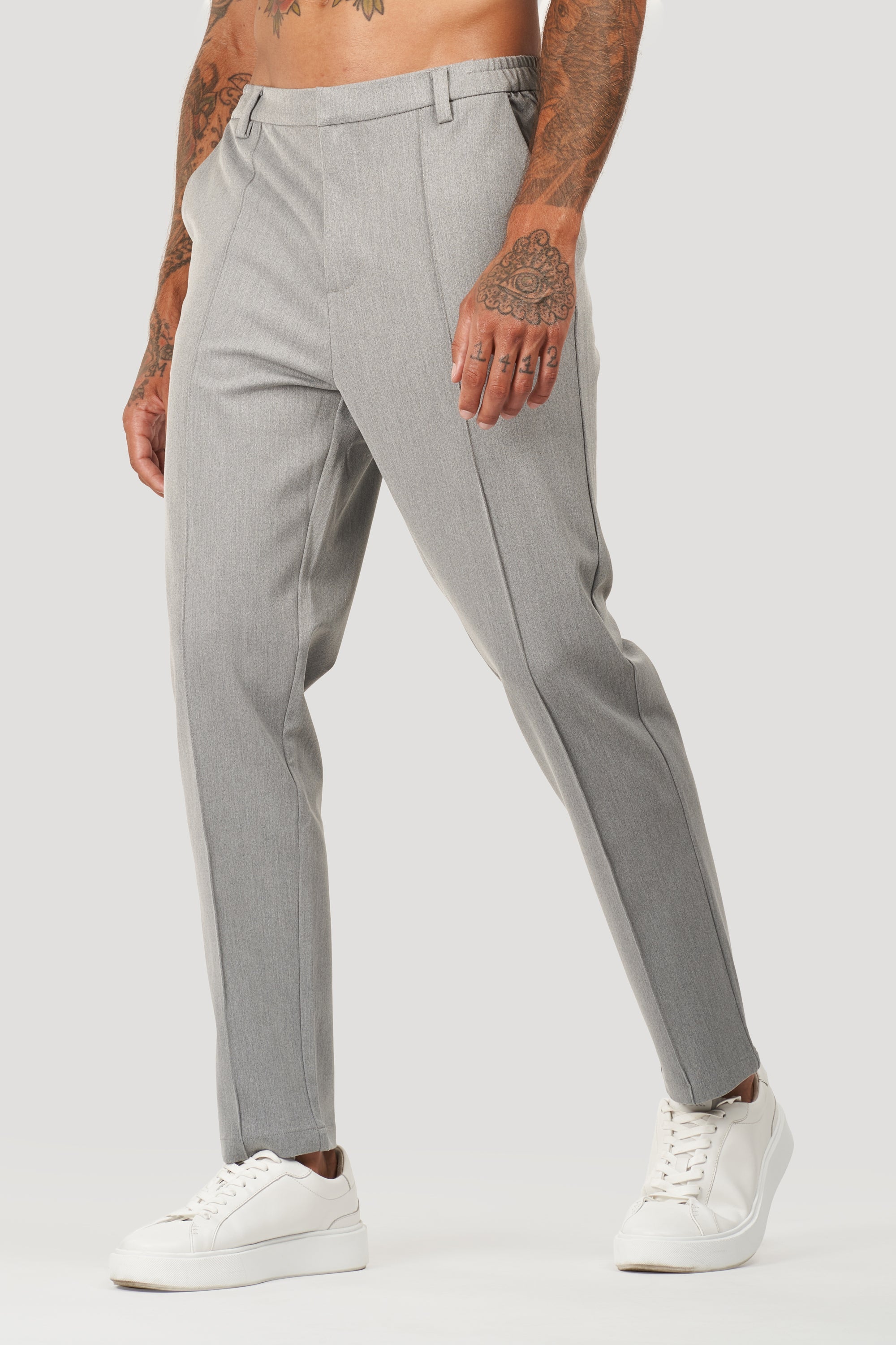 Forth Heren Capri Broek op Maat Grijs