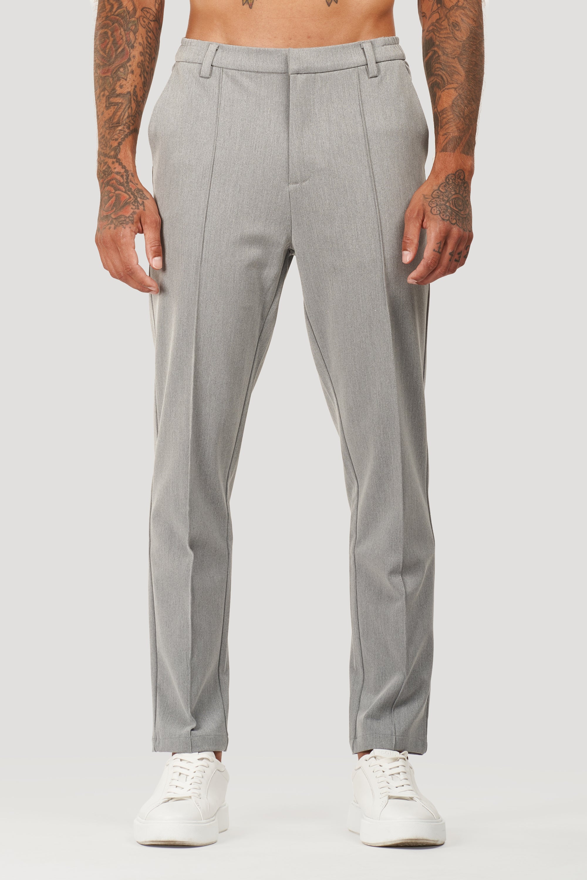 Forth Heren Capri Broek op Maat Grijs
