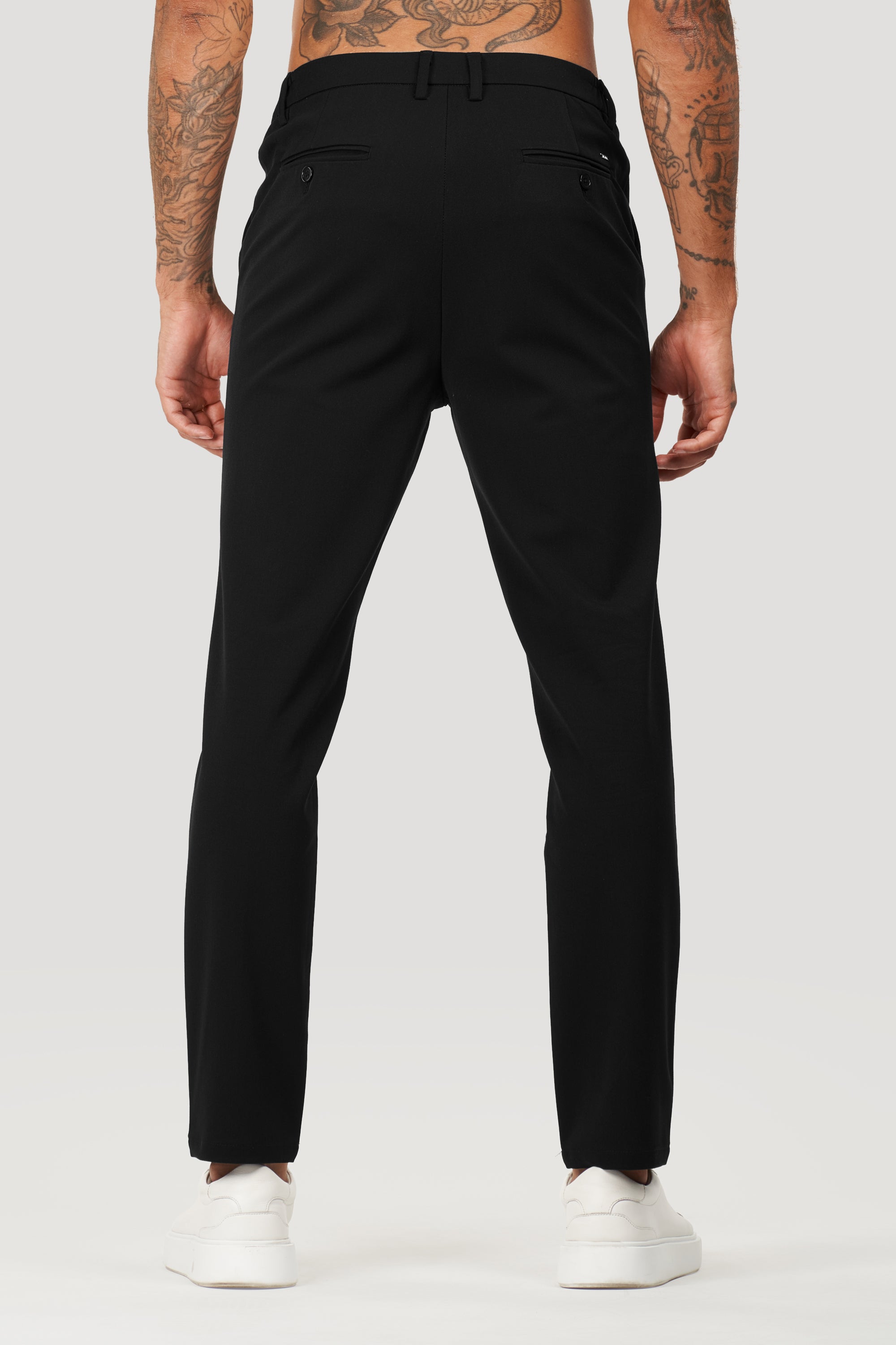 Forth Heren Zwarte Capri Broek op Maat