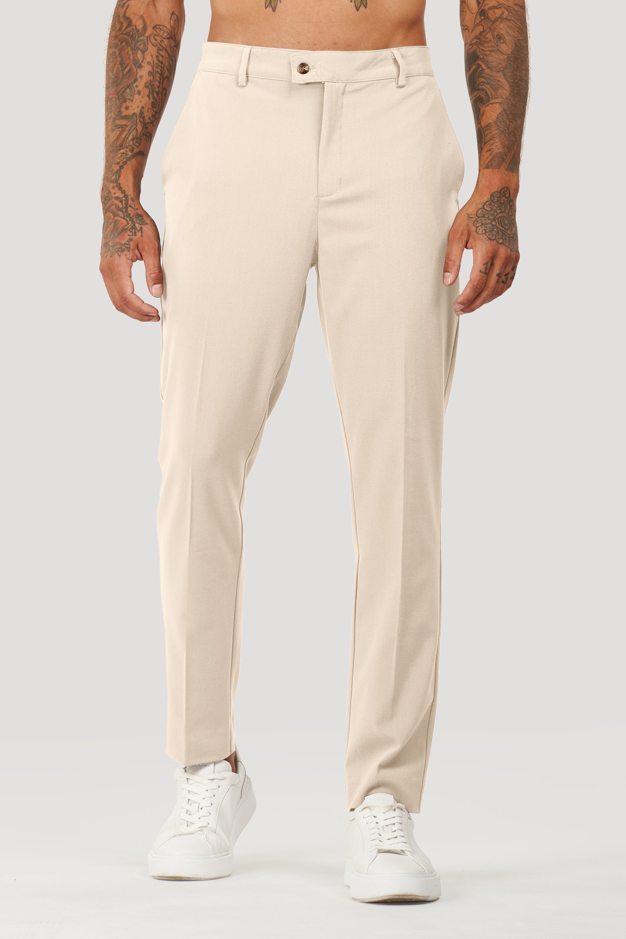 Milano Forth Heren Broek op Maat Beige