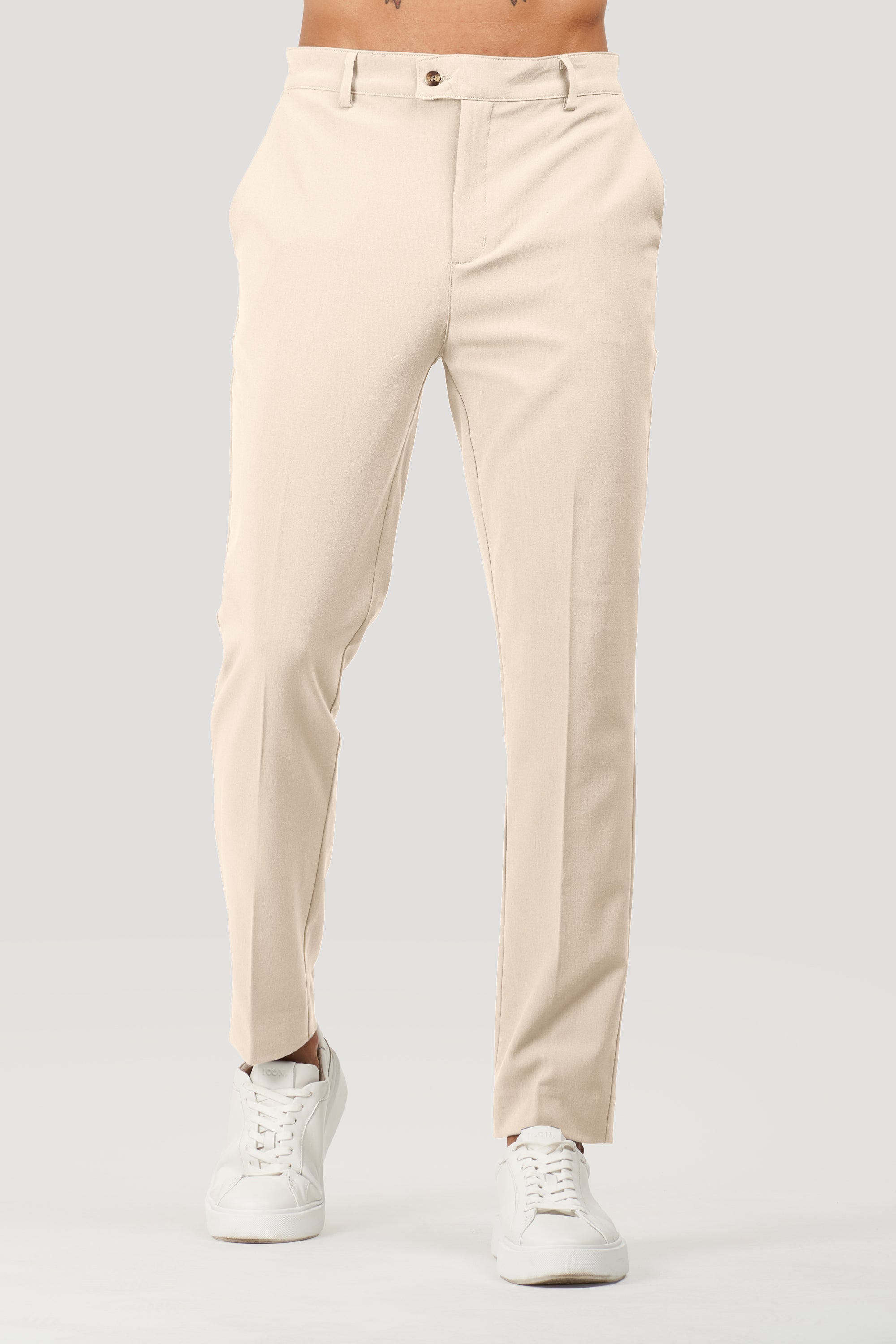 Milano Forth Heren Broek op Maat Beige