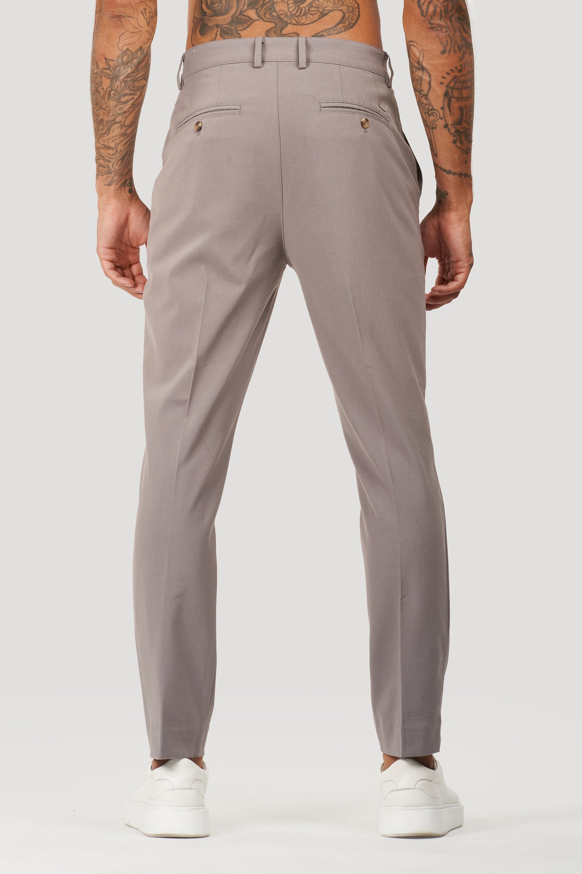 Milano Forth Heren Broek op Maat Grijs