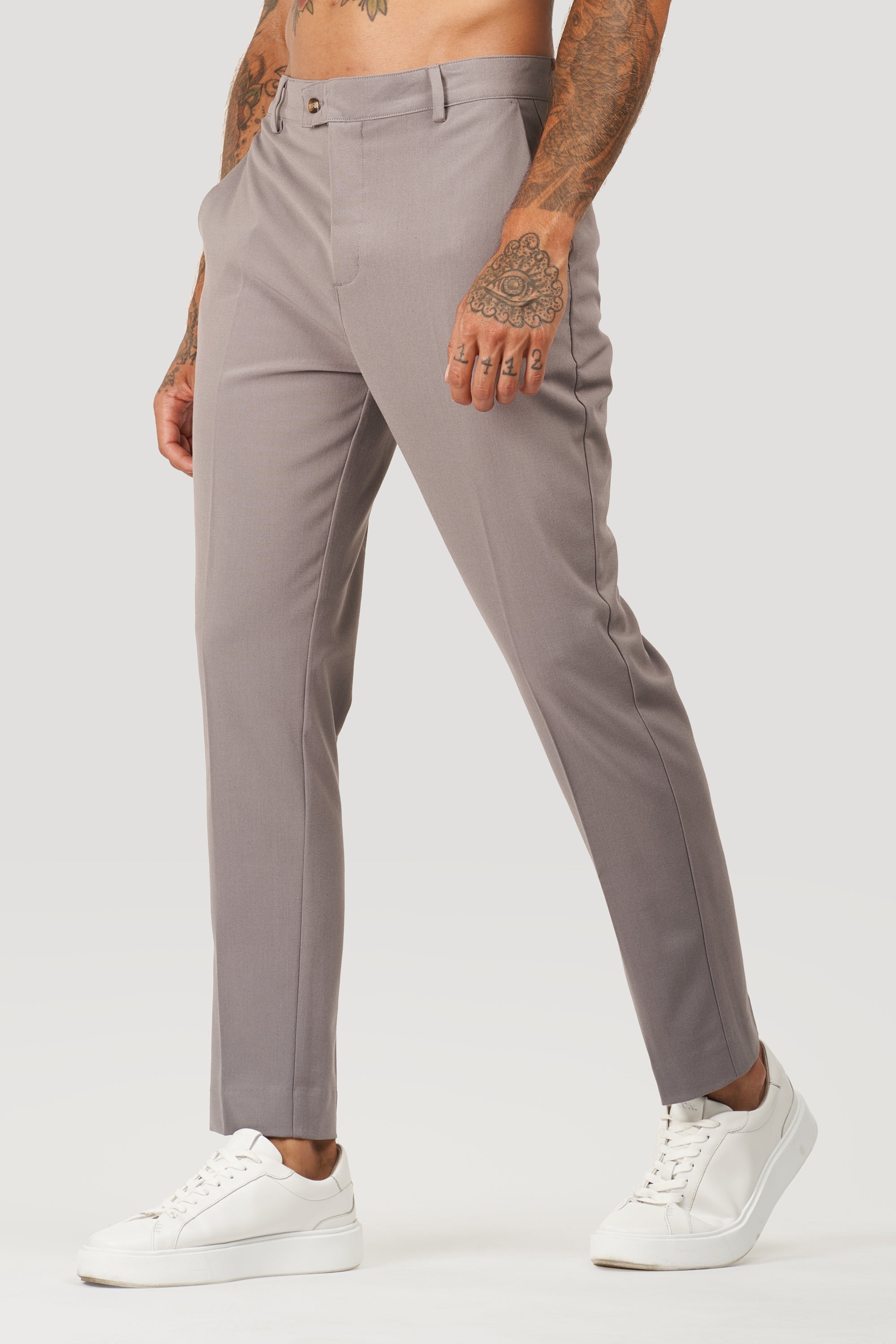 Milano Forth Heren Broek op Maat Grijs
