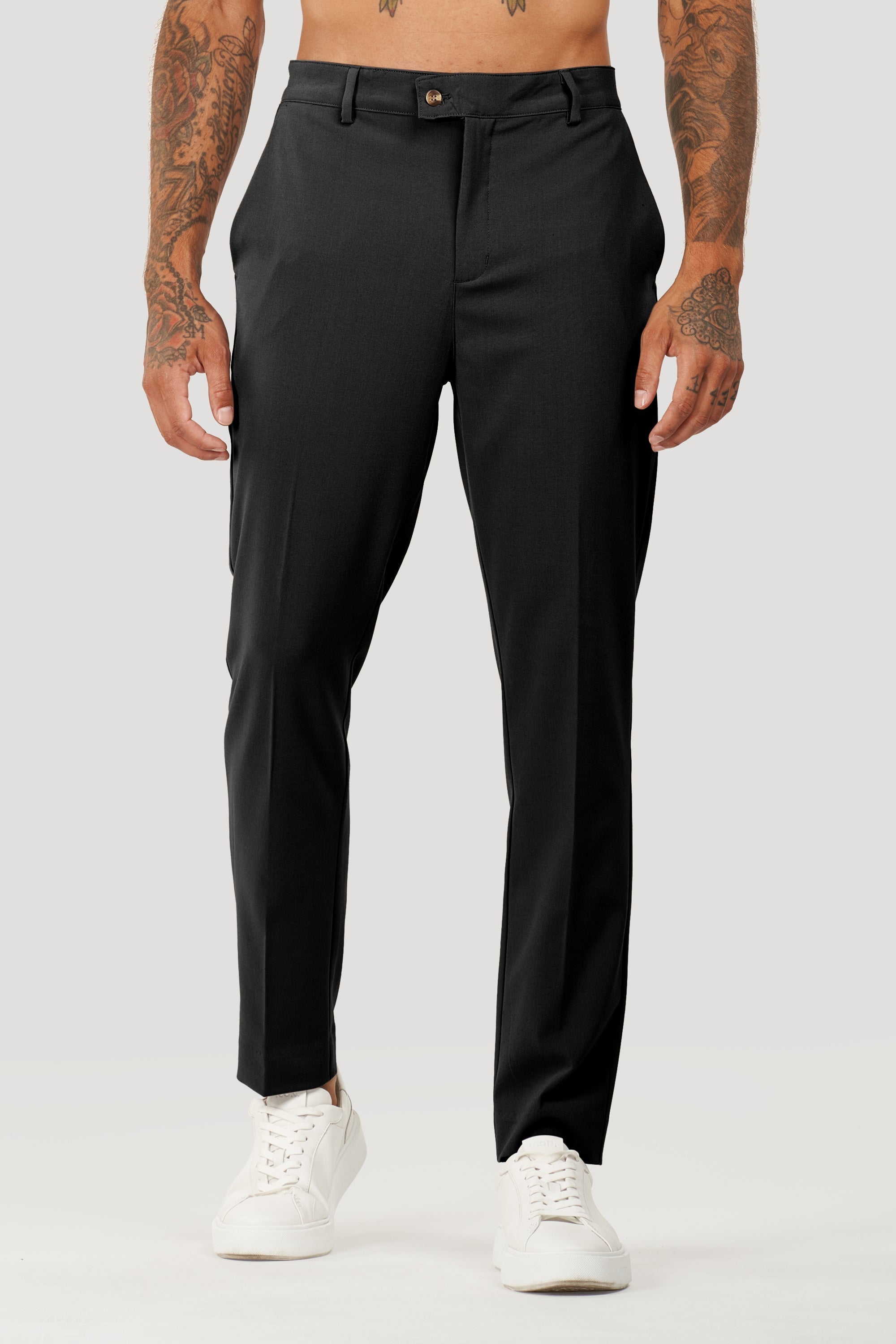 Milano Forth heren pantalon op maat in zwart