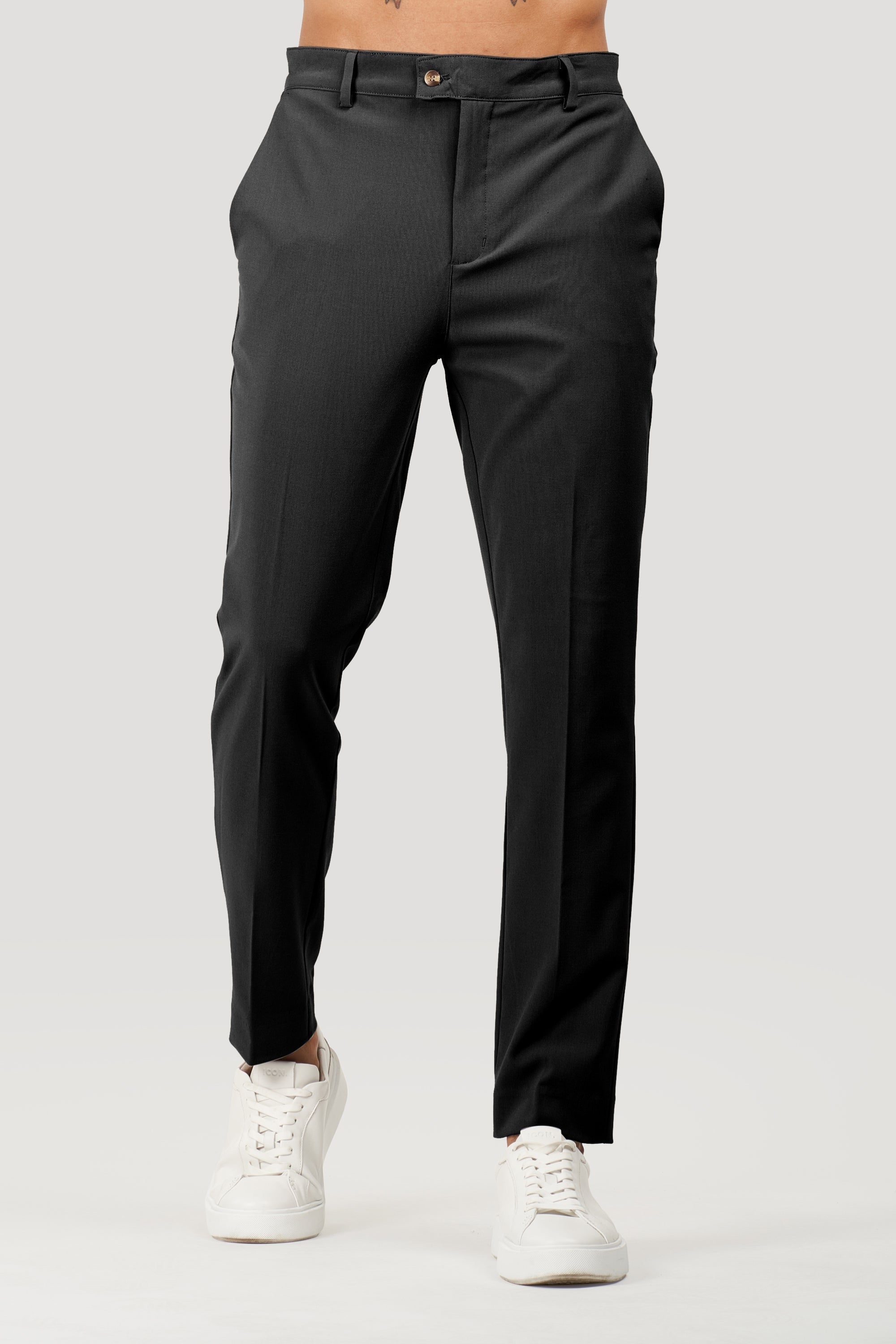 Milano Forth heren pantalon op maat in zwart