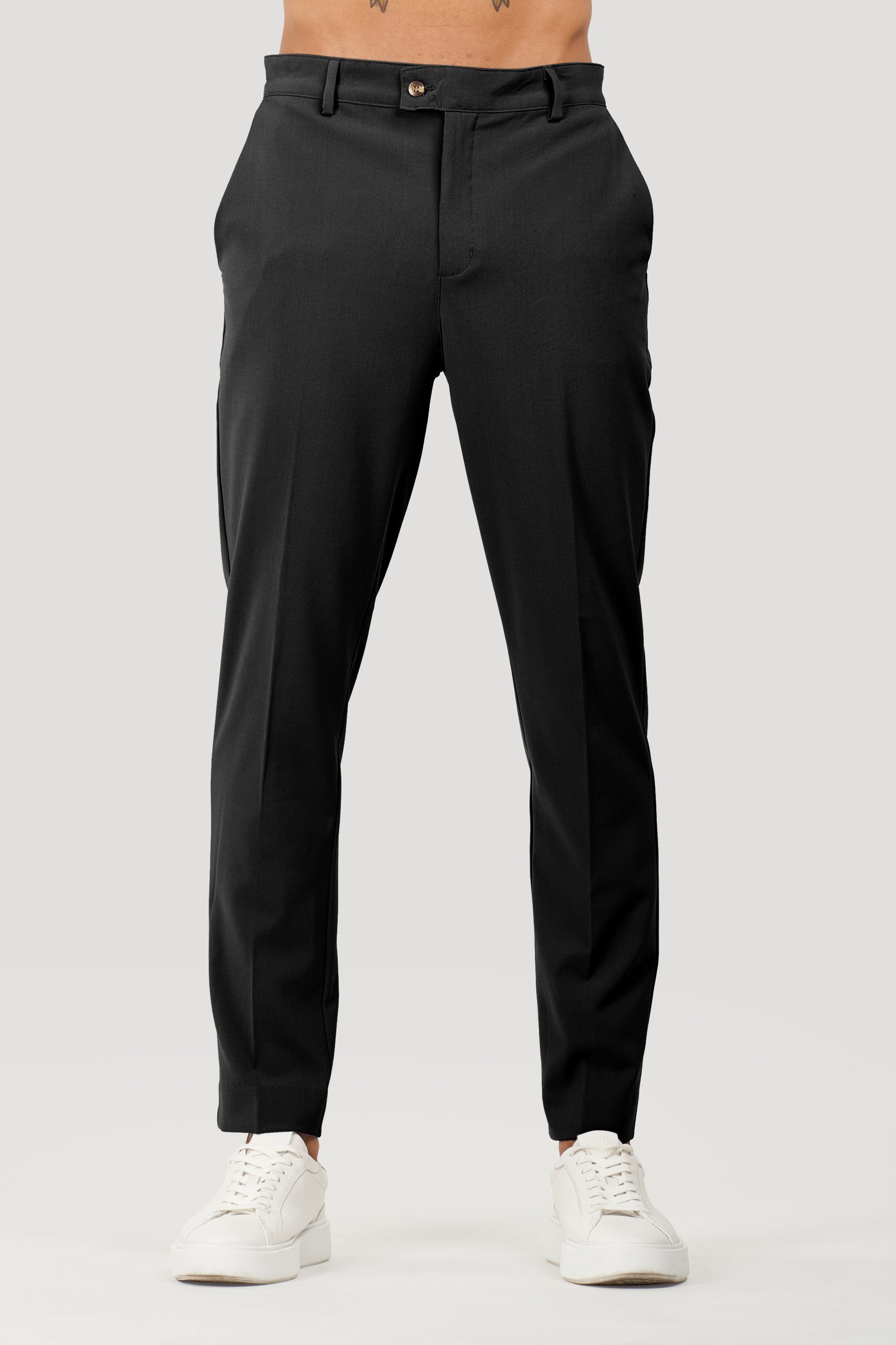 Milano Forth heren pantalon op maat in zwart